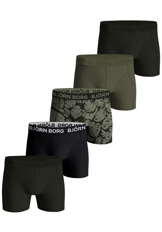 Bjorn Borg Cotton Stretch boxers, heren boxers normale lengte (5-pack), multicolor Bjorn Borg Cotton Stretch boxers, heren boxers normale lengte (5-pack), multicolor