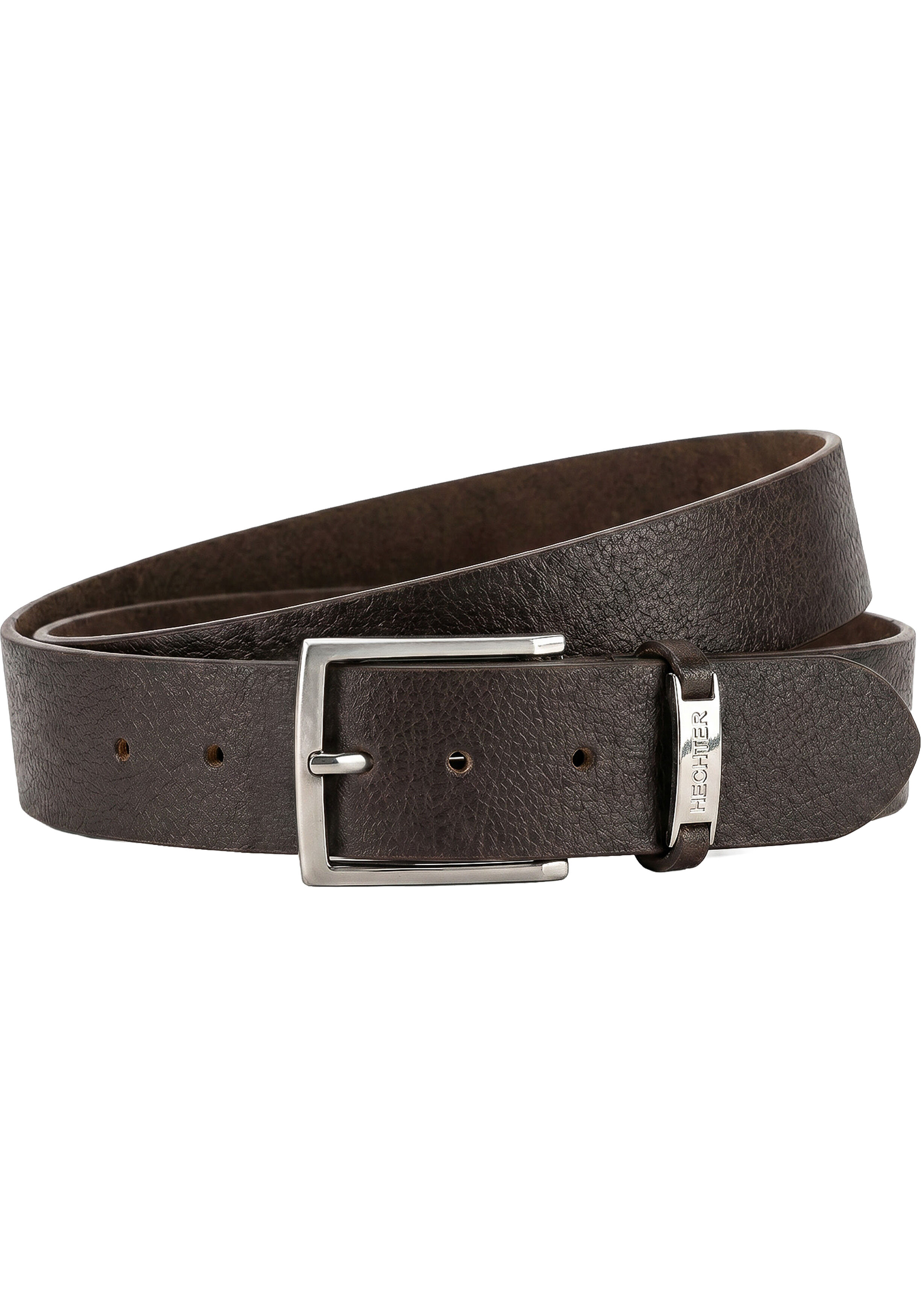 HECHTER leren heren riem, bruin