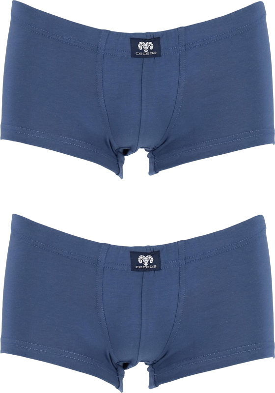 Ceceba heren boxers buikmodel (2-pack), blauw Ceceba heren boxers buikmodel (2-pack), blauw
