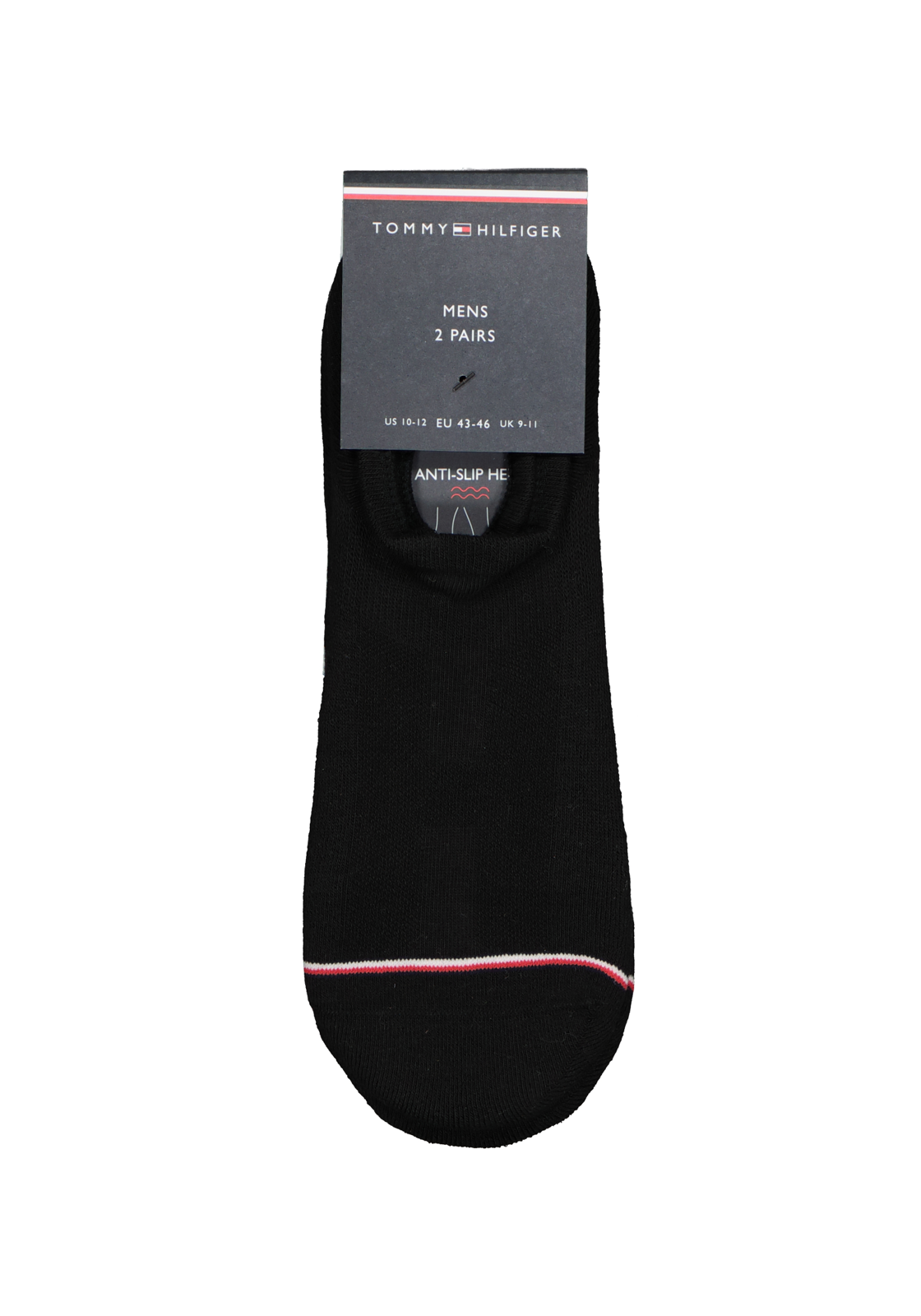 5-8718824976563_sok_HR Tommy Hilfiger Iconic Sports Socks (2-pack), heren sneakersokken katoen, onzichtbaar, zwart
