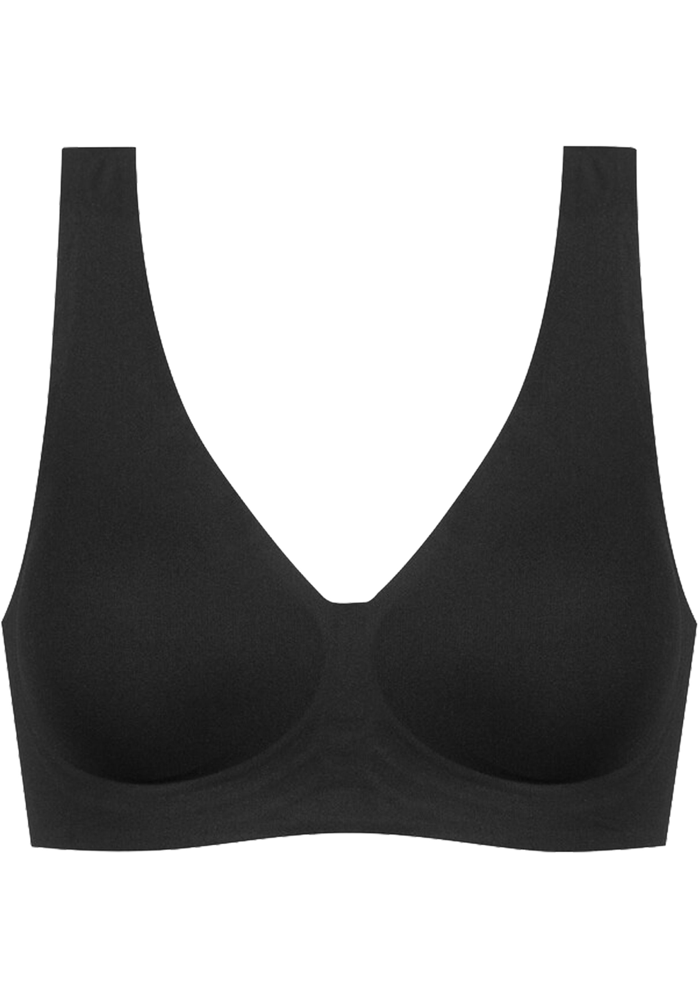 Mey dames bustier Invisibles, voorgevormde beugelloze bralette, zwart