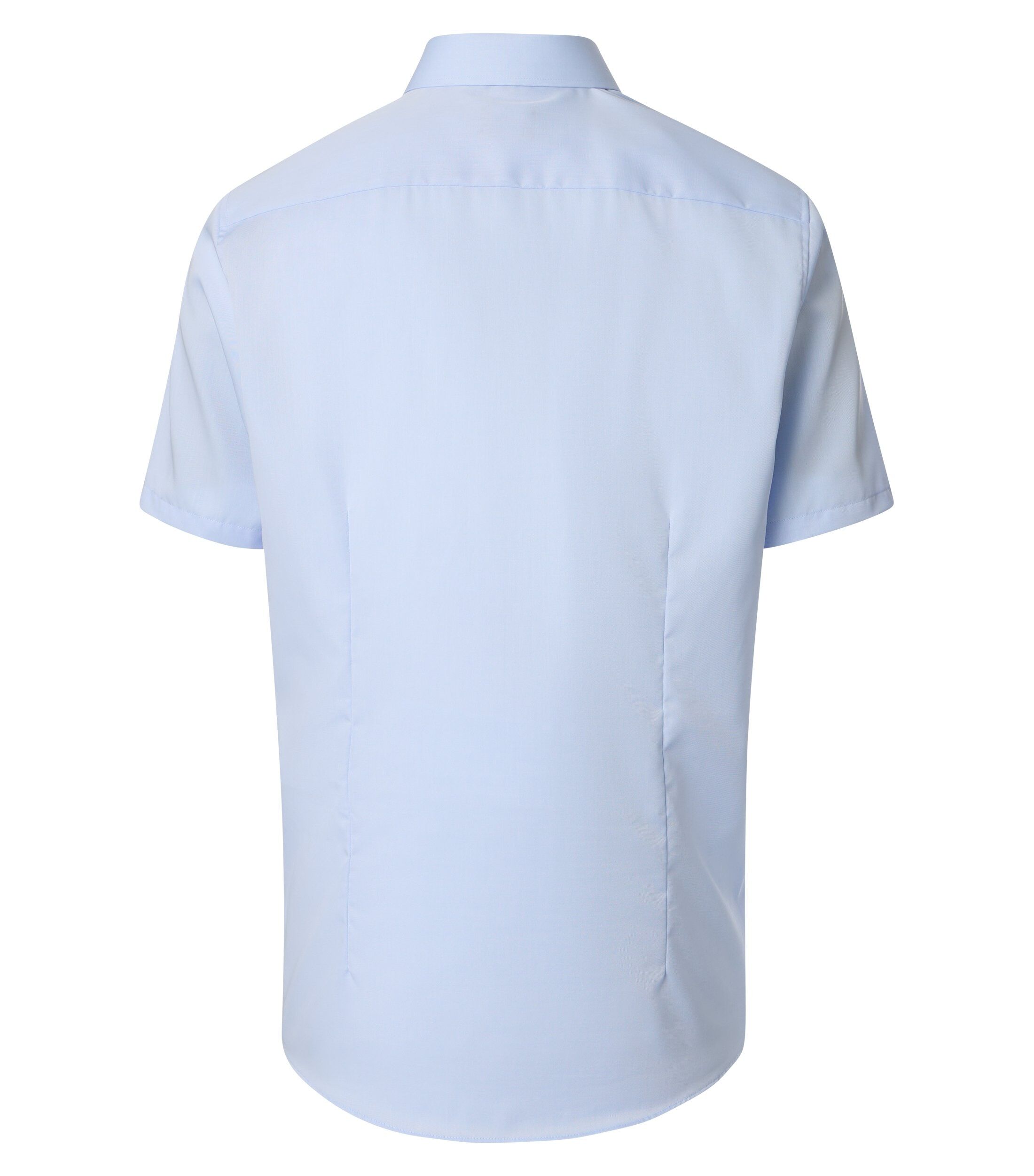 VENTI modern fit overhemd, korte mouw, twill, lichtblauw