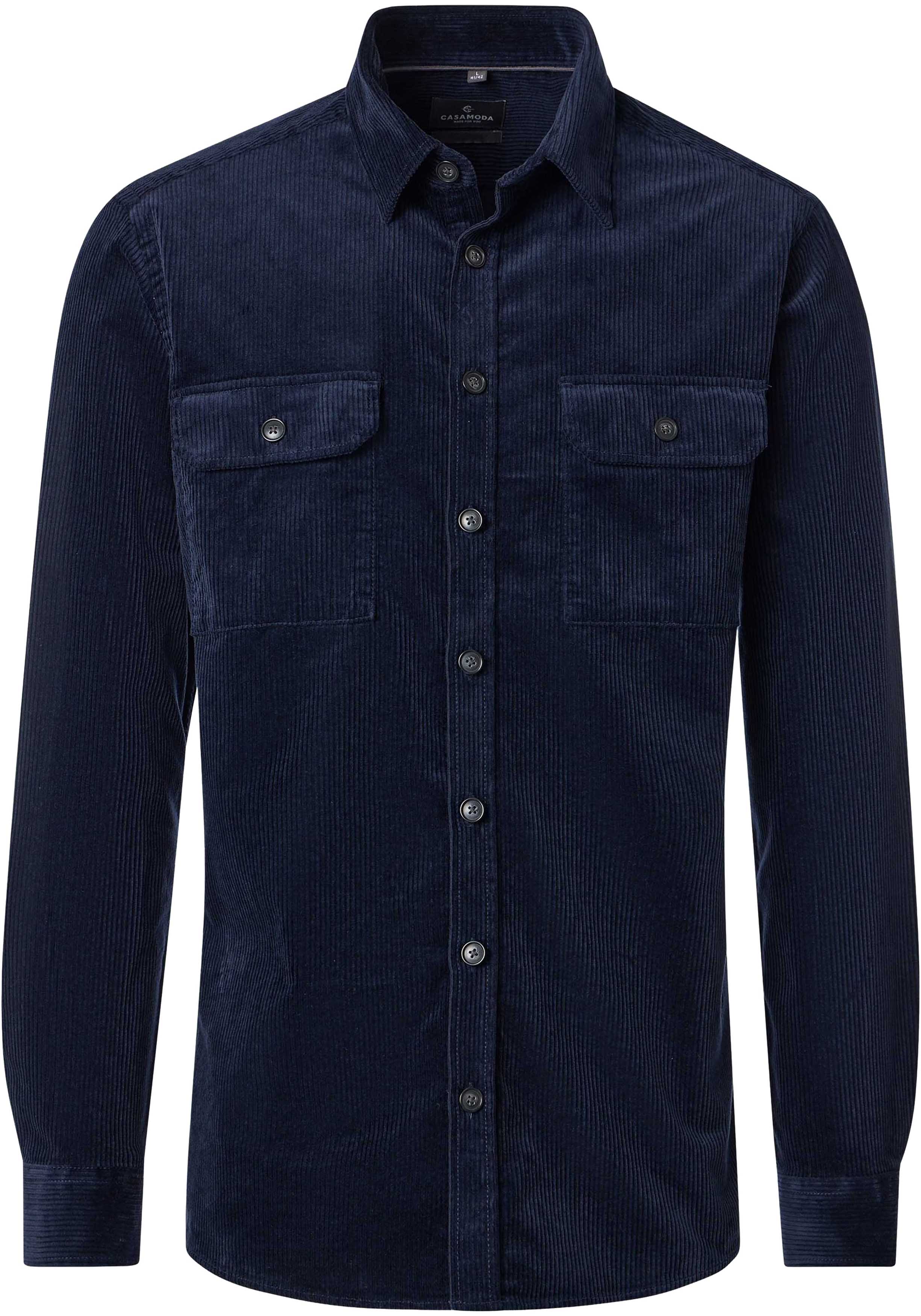 CASA MODA comfort fit overshirt, donkerblauw