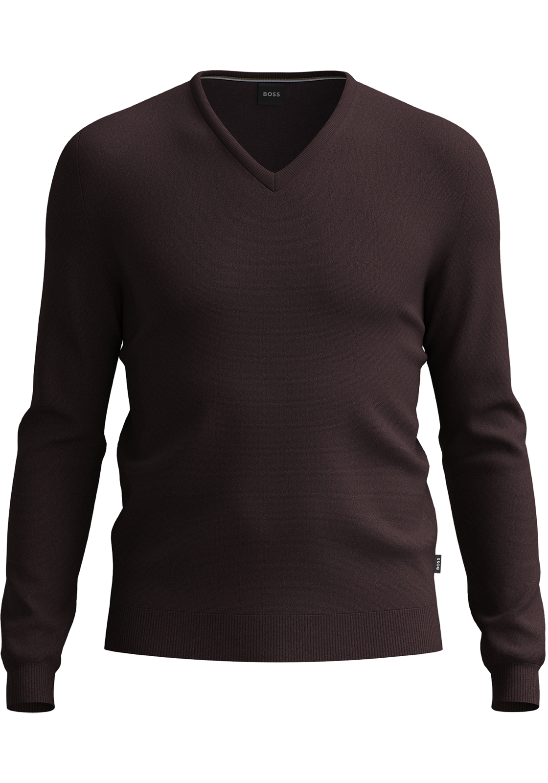 1-4063539178219-50468261-603-trui-hugo_boss_HR BOSS Melba slim fit trui wol, heren pullover met V-hals, donkerrood