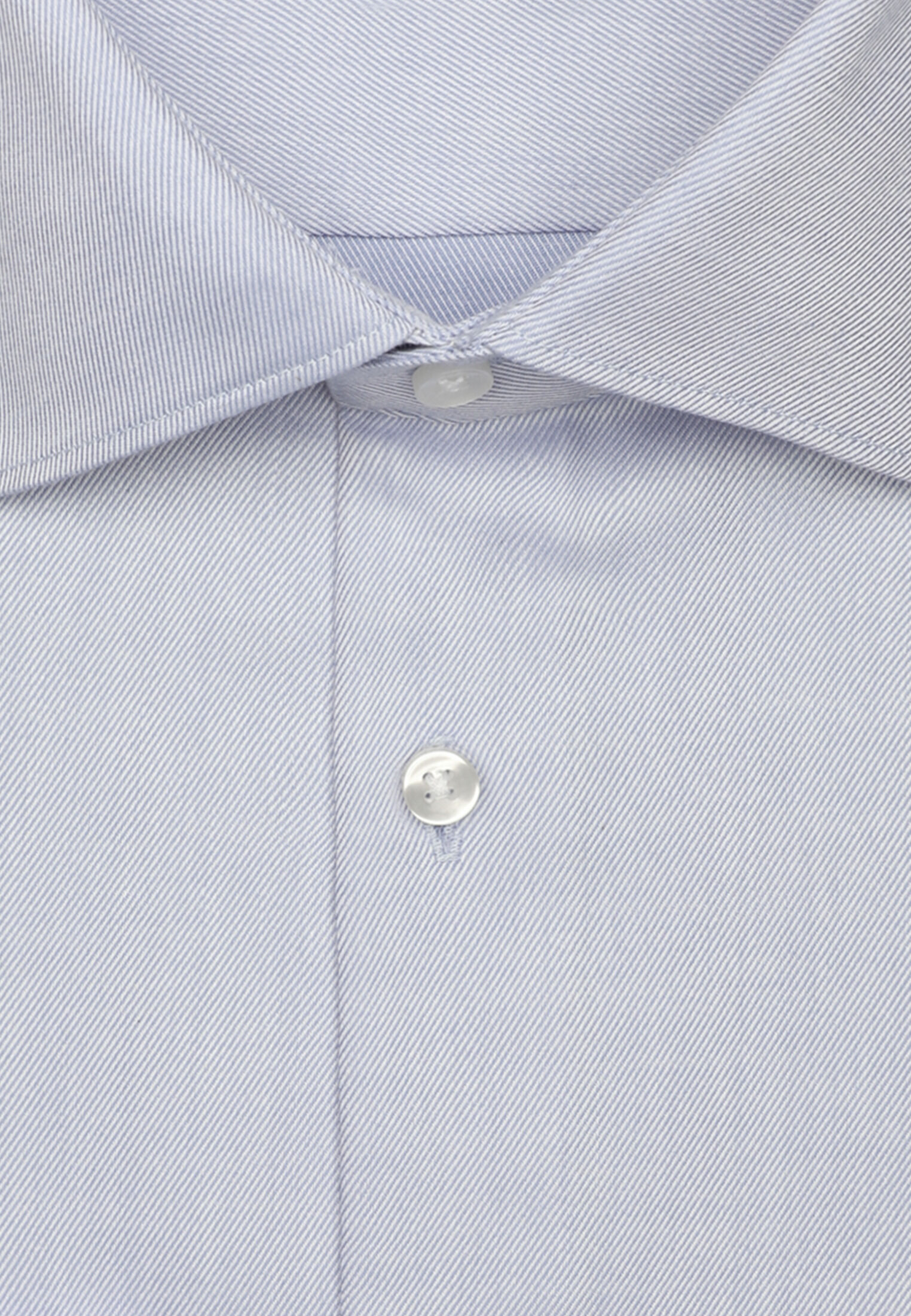 Seidensticker regular fit overhemd, mouwlengte 7, popeline, blauw