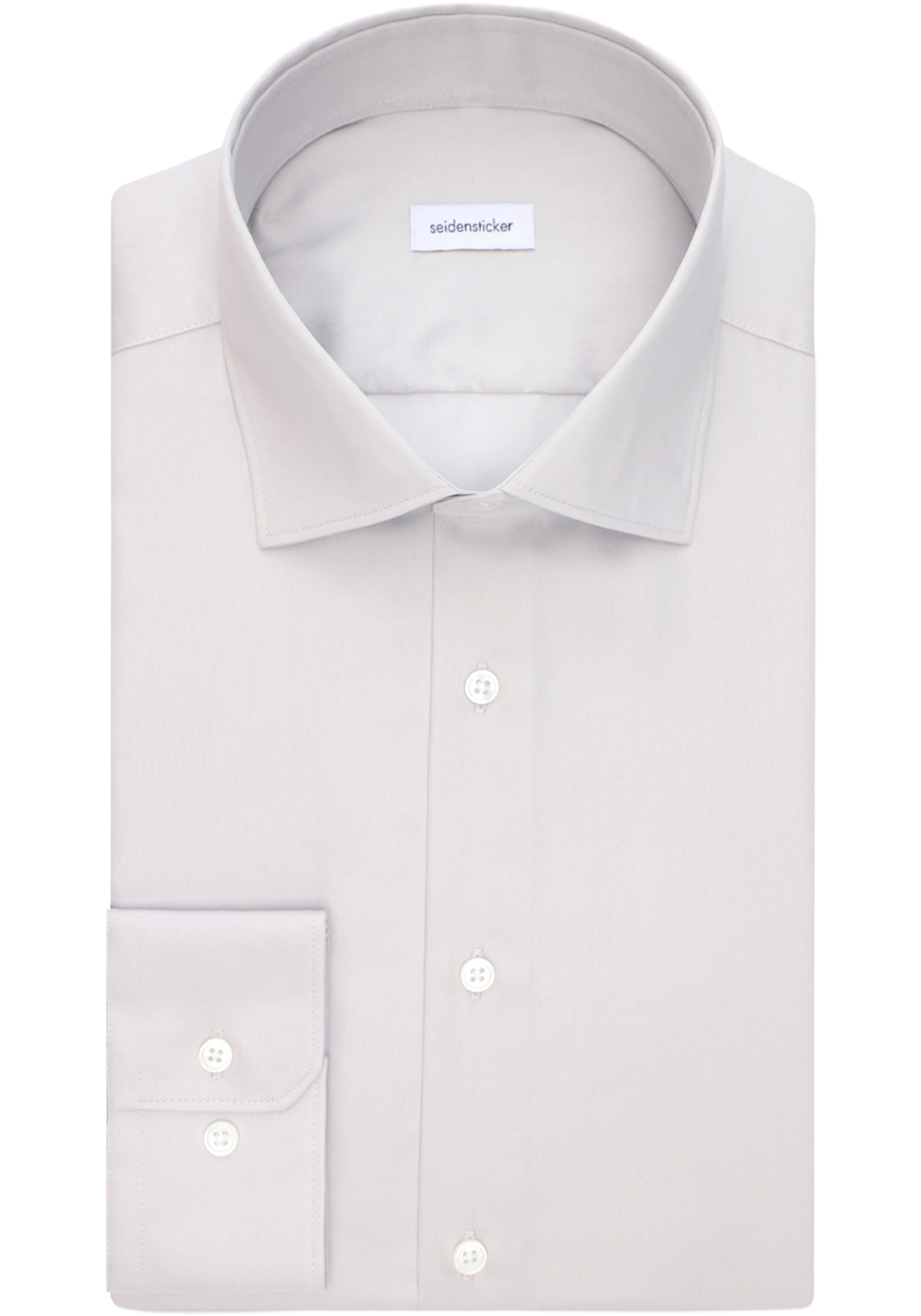 Seidensticker slim fit overhemd, popeline, grijs