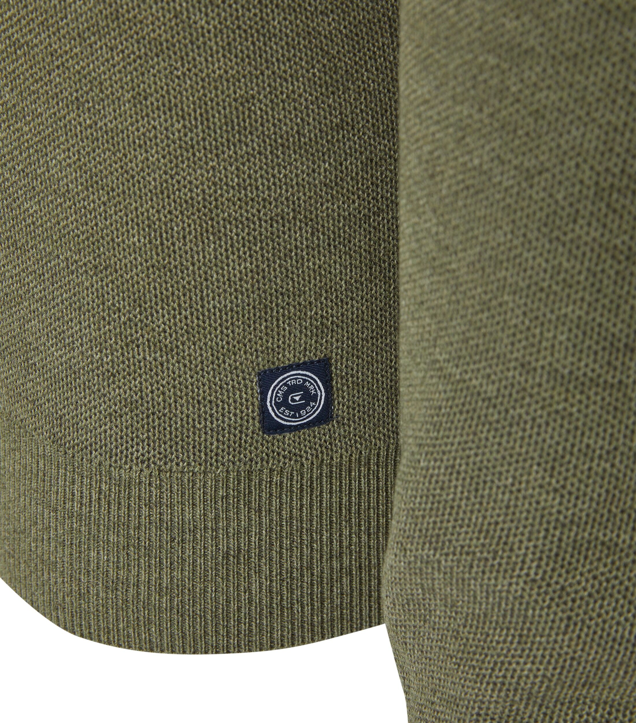 CASA MODA comfort fit schipperstrui, groen, beige, bruin