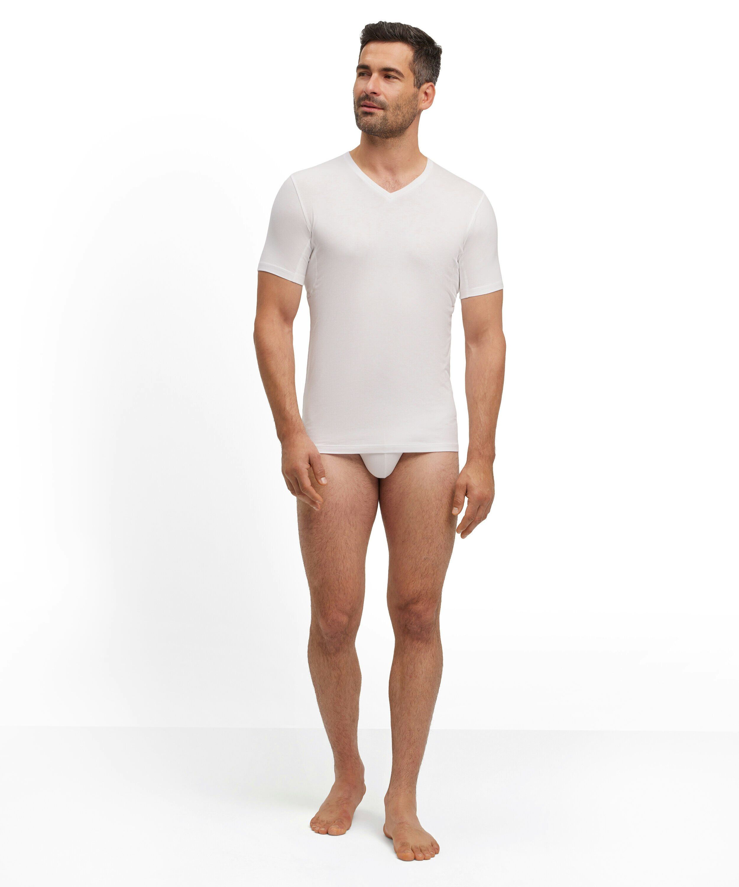 FALKE heren T-shirt Daily Climate Control, korte mouw, wit (white)