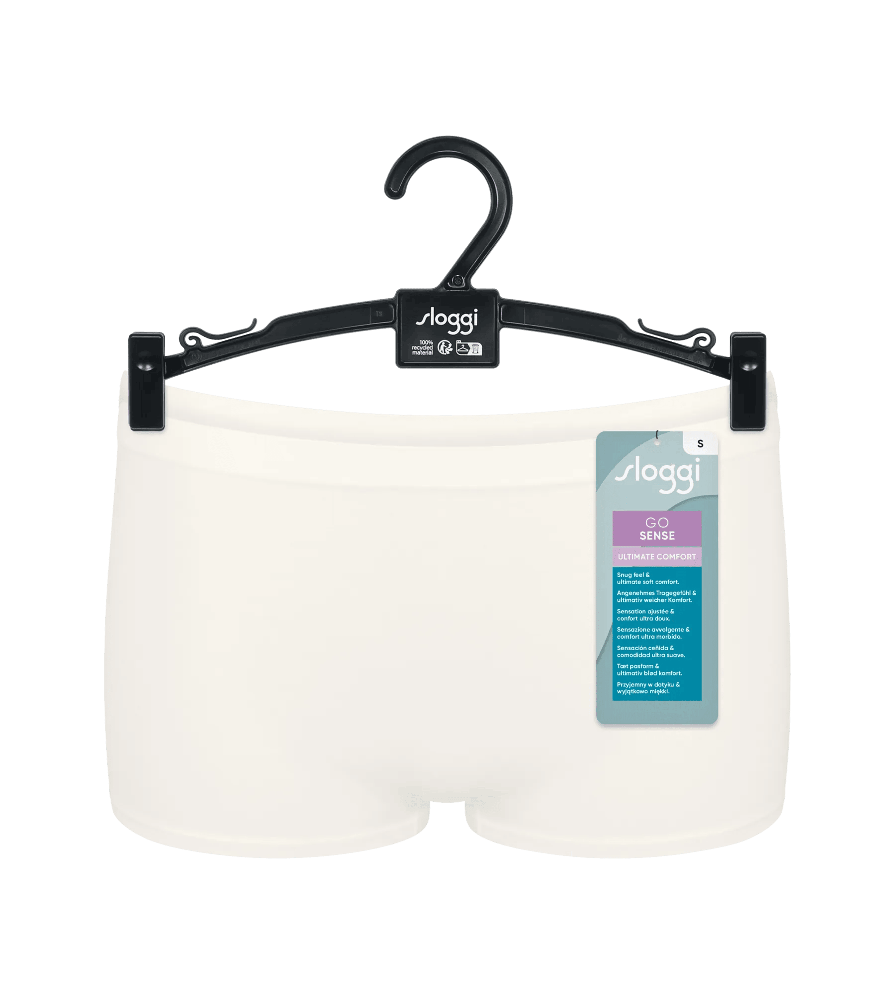 Sloggi Women GO Sense Short (2-pack), dames boxer, wit