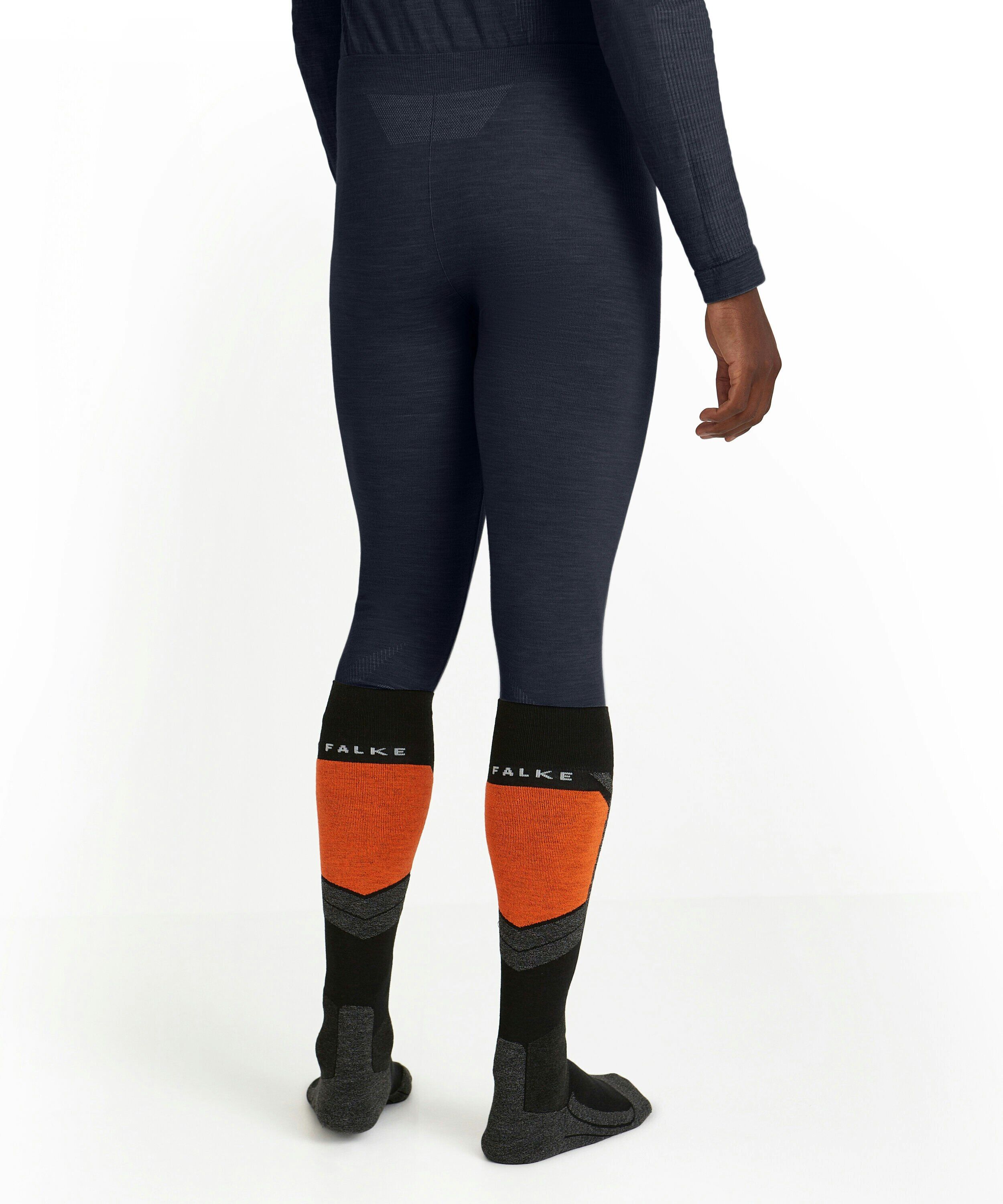 FALKE heren tights Wool-Tech, thermobroek, blauw (space blue)