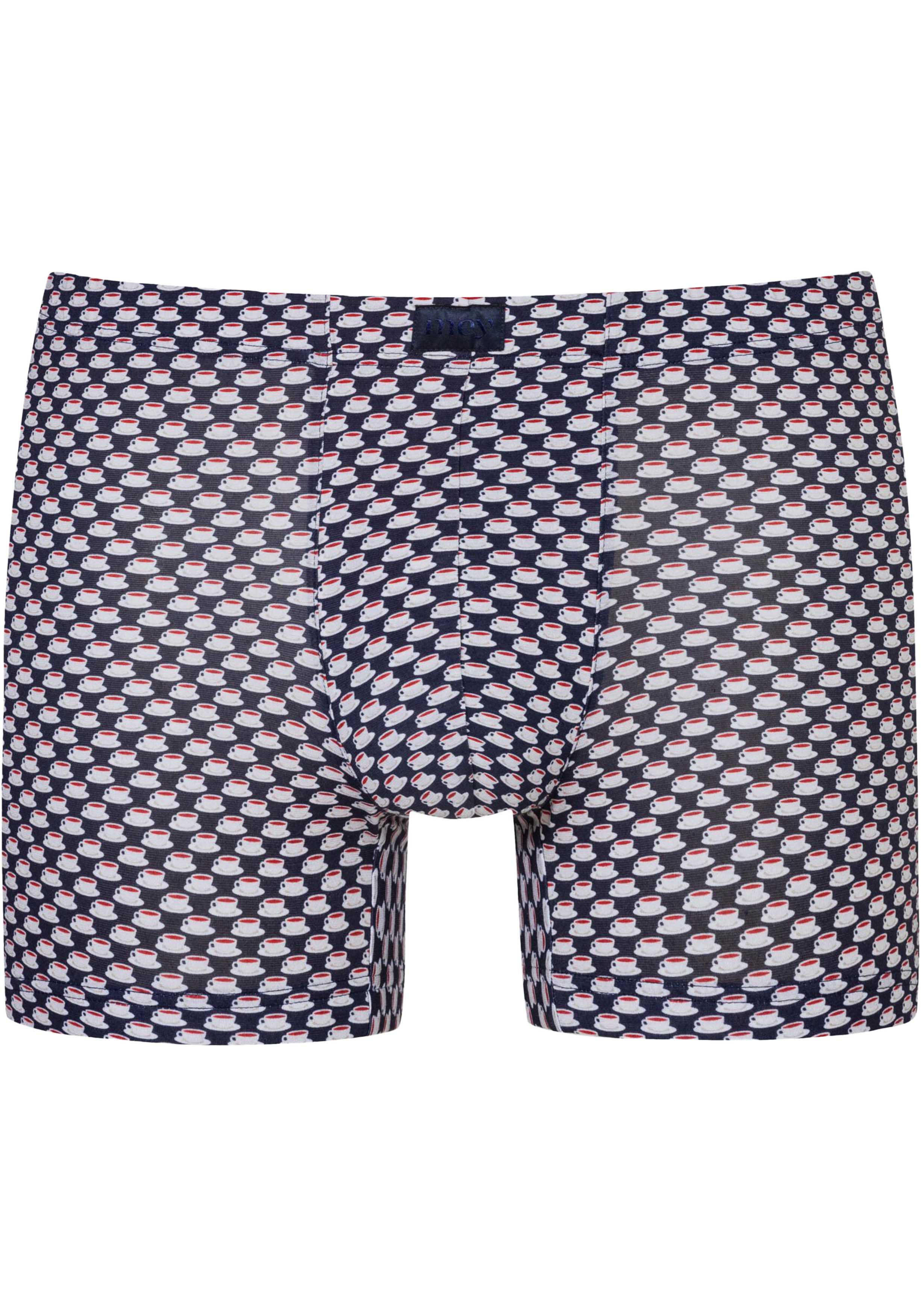 Mey heren trunk shorty Espresso Lovers, trunk boxers kort, marine blauw