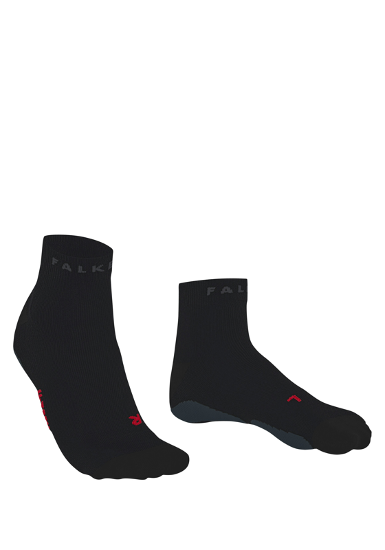 FALKE RU True Motion Short dames running sneakersokken, zwart (black) FALKE RU True Motion Short dames running sneakersokken, zwart (black)