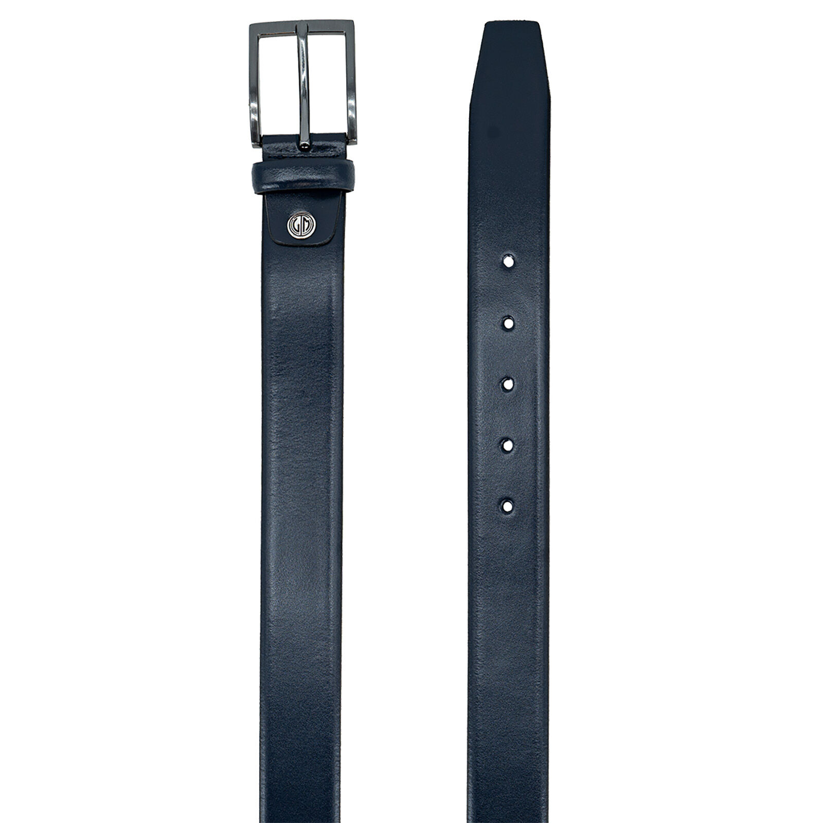 LINDENMANN leren heren riem, marine
