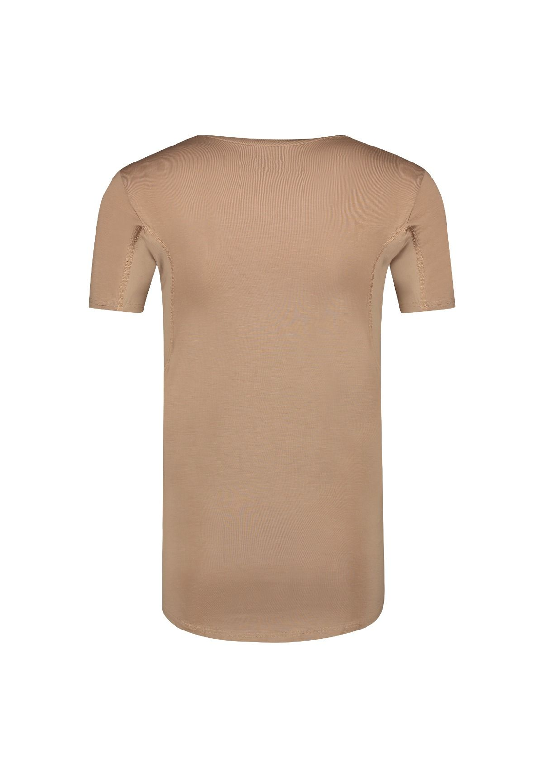 37-058_zand_back RJ Bodywear Sweatproof T-shirt (1-pack), heren T-shirt met anti zweet oksels, V-hals, huidskleur