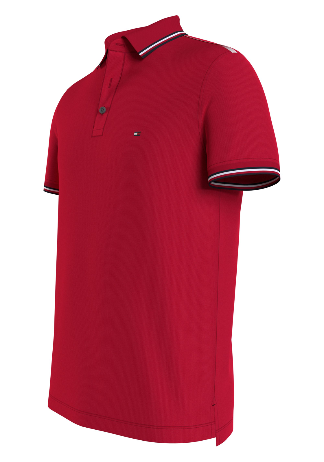 image_4_MW0MW30750XLG_D_C4101wid2000amphei2000ampop_usm1710 Tommy Hilfiger 1985 Rwb Tipped Slim Polo, heren poloshirt, rood