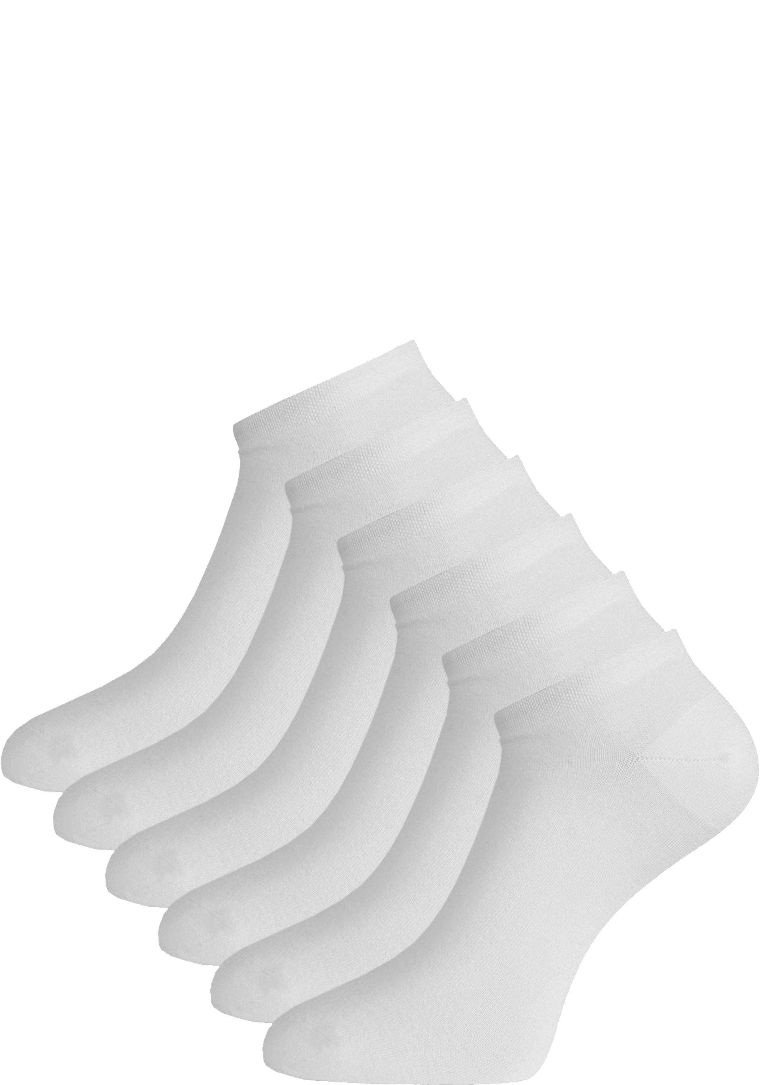 Bamboo Basics Dani sneaker socks (6-pack), unisex sneakersokken, wit