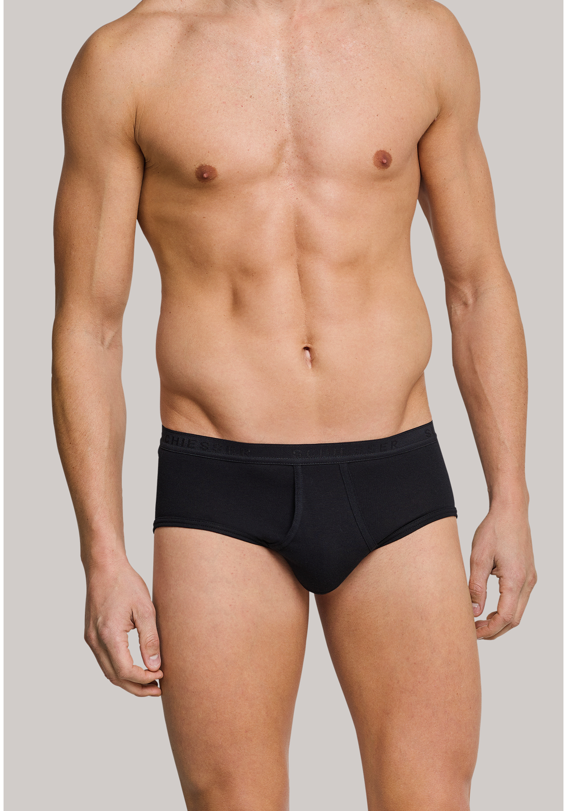 sportslip-met-gulp-005128-000 SCHIESSER Original Feinripp sportslip (1-pack), met gulp, zwart