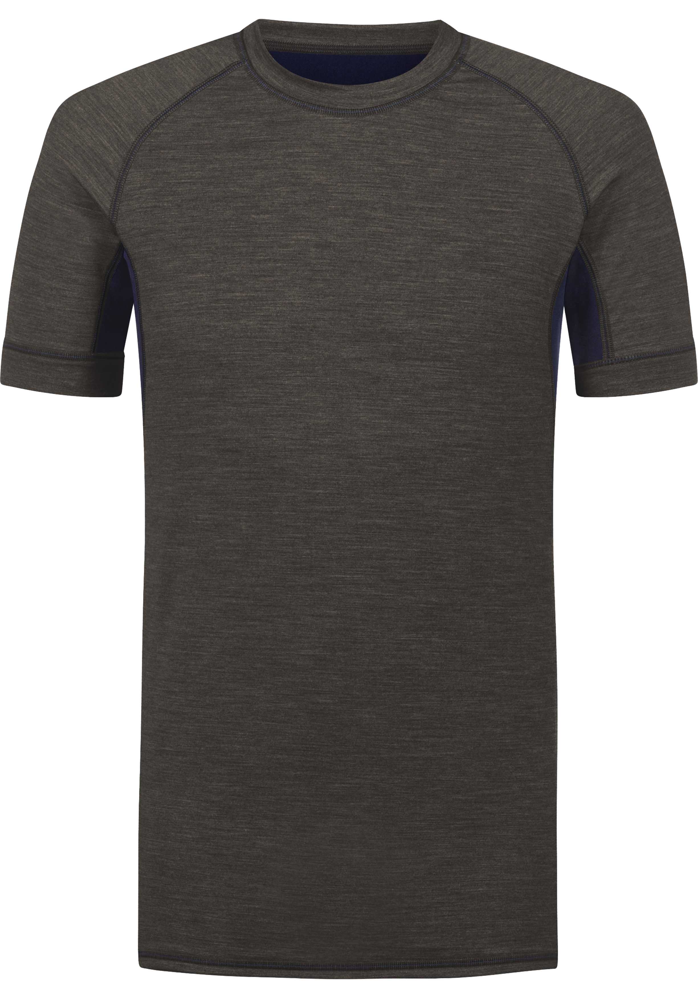Mey heren T-shirt Prfrmnc+, thermo T-shirt korte mouw met O-hals gedempt olijfgroen