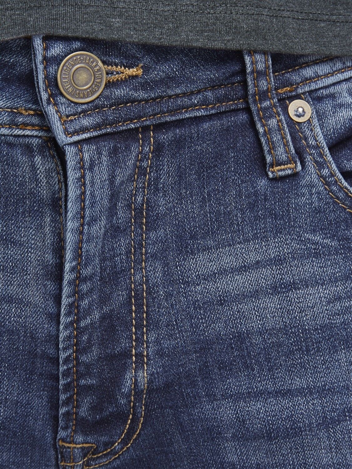 JACK & JONES Liam Original loose fit, heren jeans, denimblauw