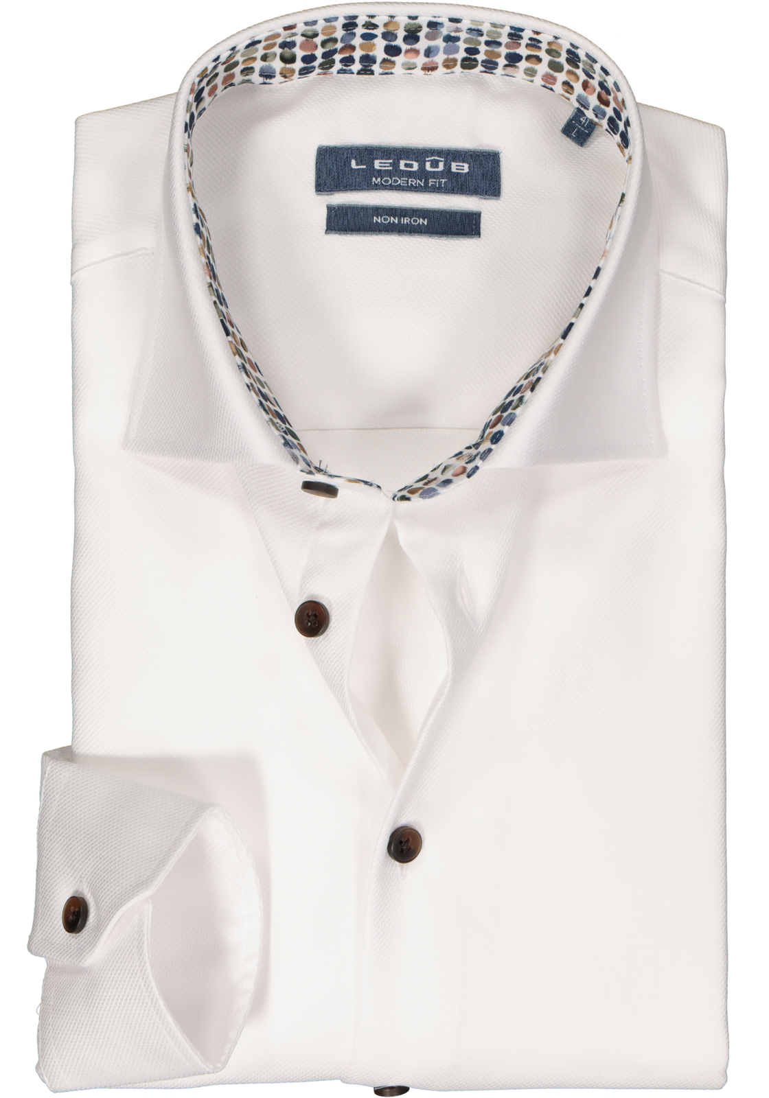 1-8720293964934_Ledub_overhemd_HR Ledub modern fit overhemd, wit