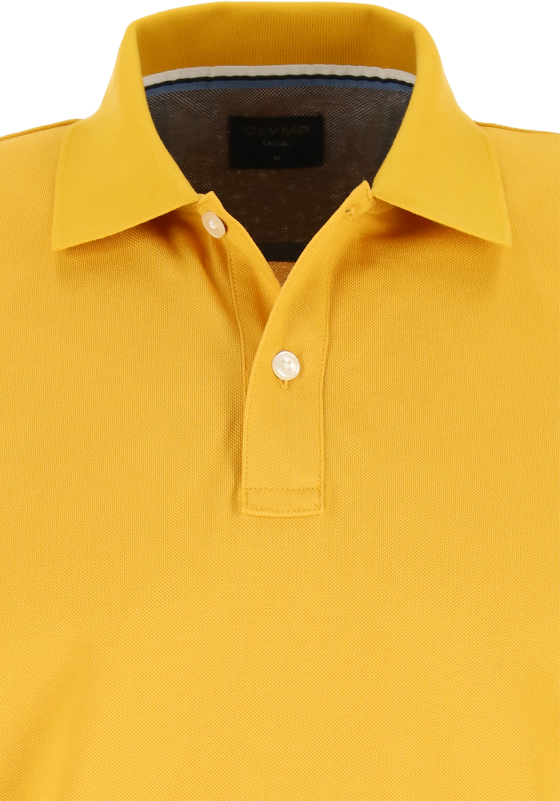 4-4066425715635-Olymp-Olymp_PS_geel_54095253_detail_HR OLYMP Polo Casual, modern fit polo, mais geel