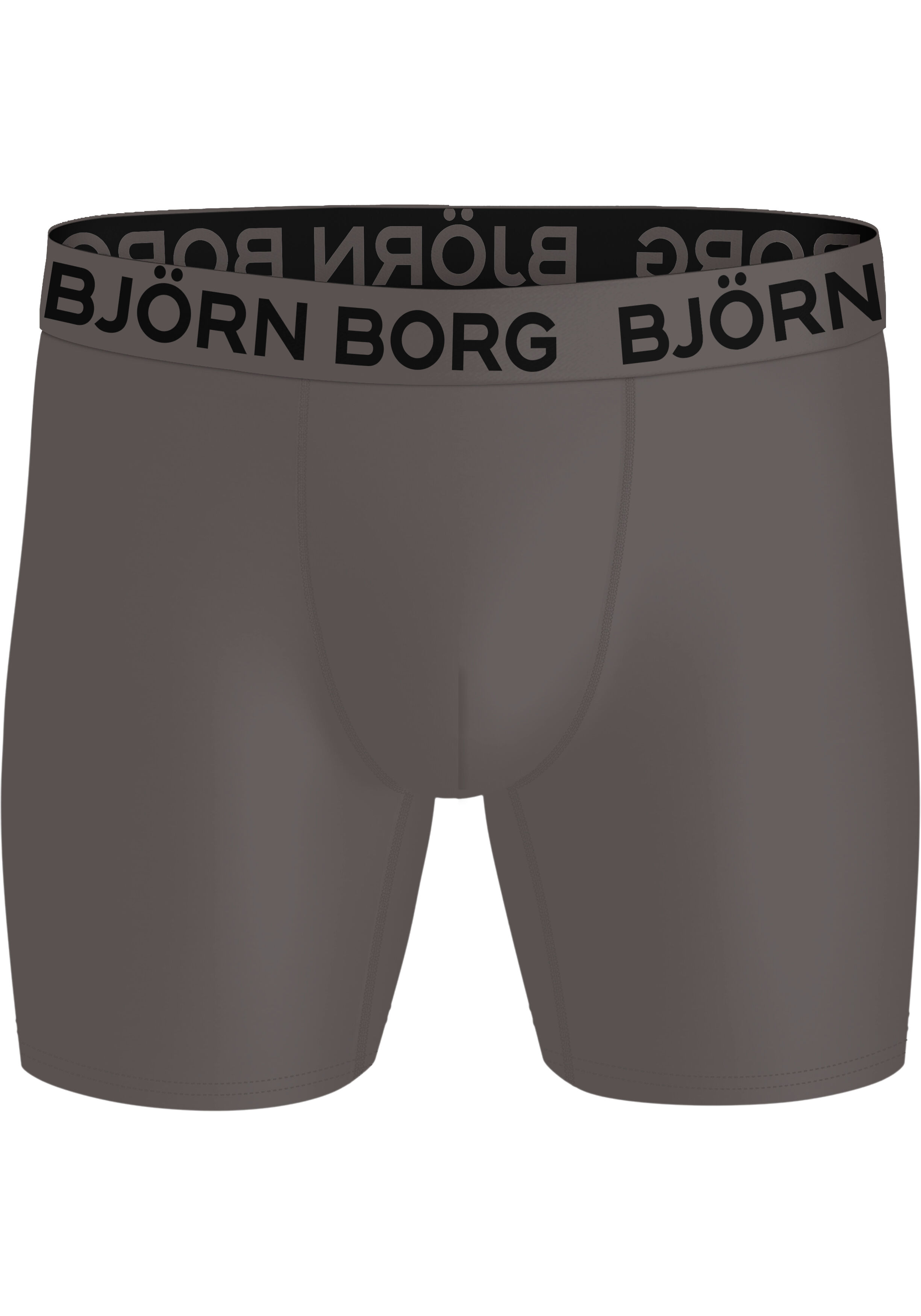 Bjorn Borg Sports Microfiber boxers, microfiber heren boxers lange pijpen (3-pack), grijs, print, navy blauw