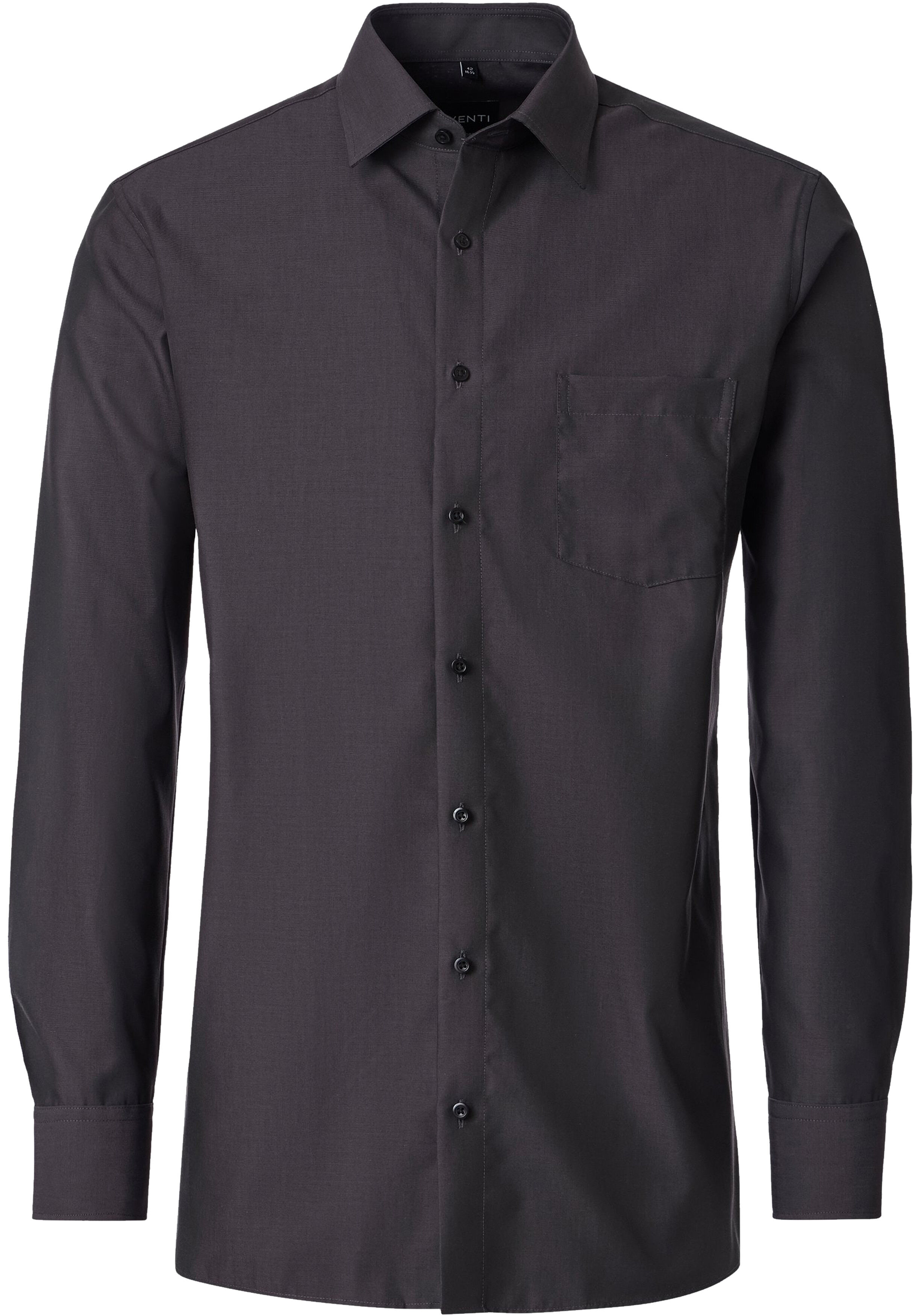 VENTI CASA MODA comfort fit overhemd, structuur, grijs