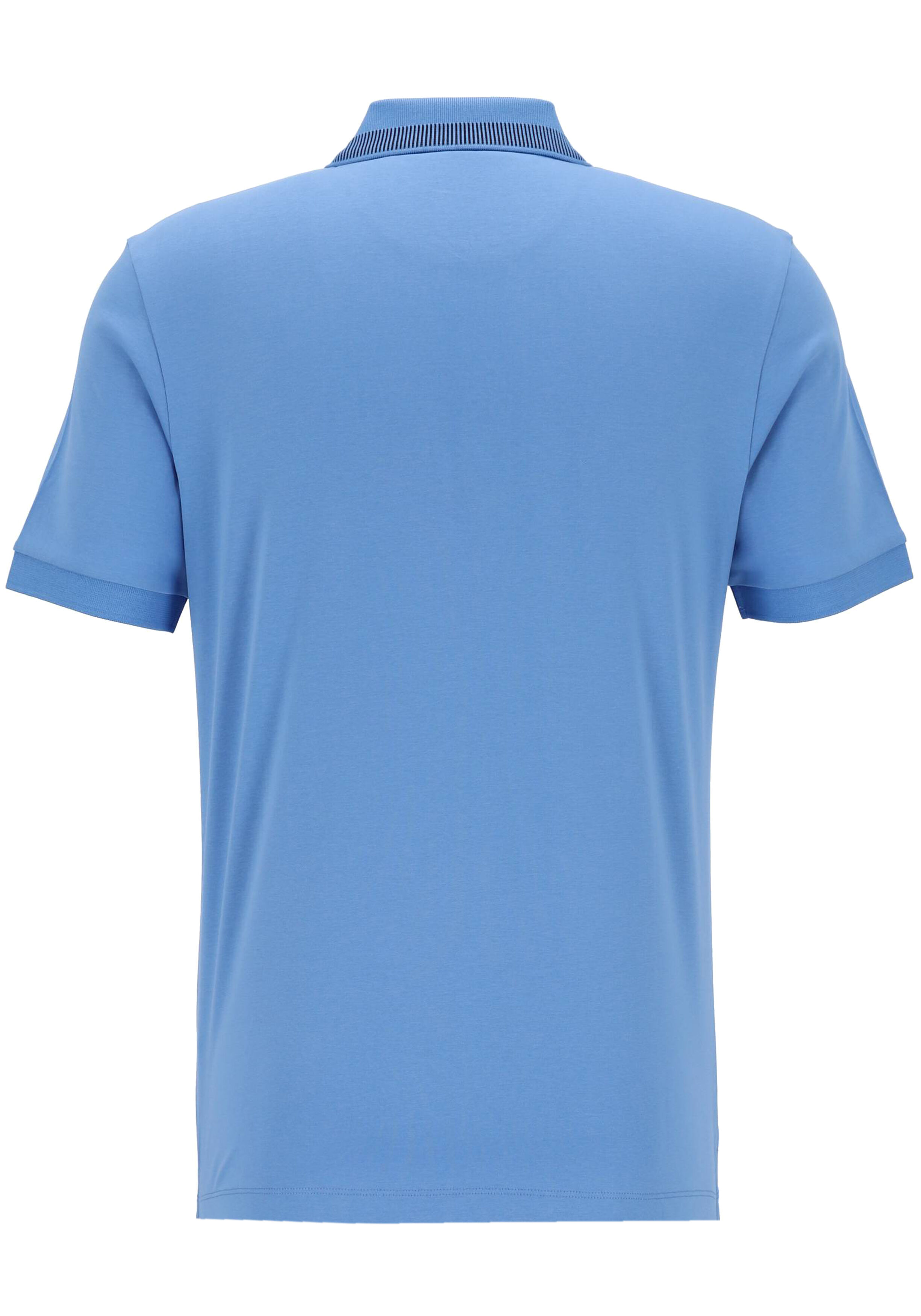 BOSS Phillipson slim fit heren polo, pique, kobalt blauw