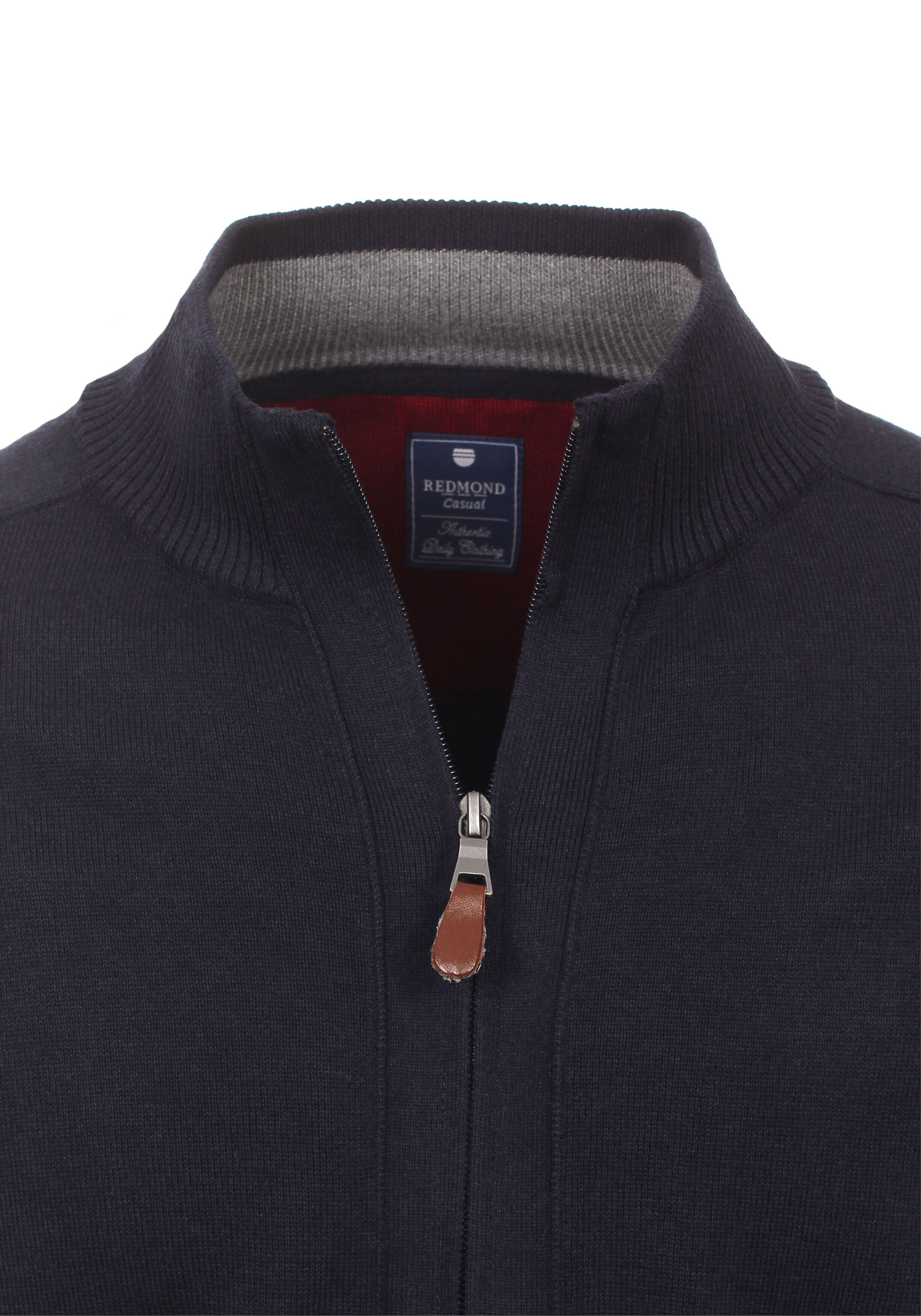 Redmond heren vest katoen, met rits, marine blauw