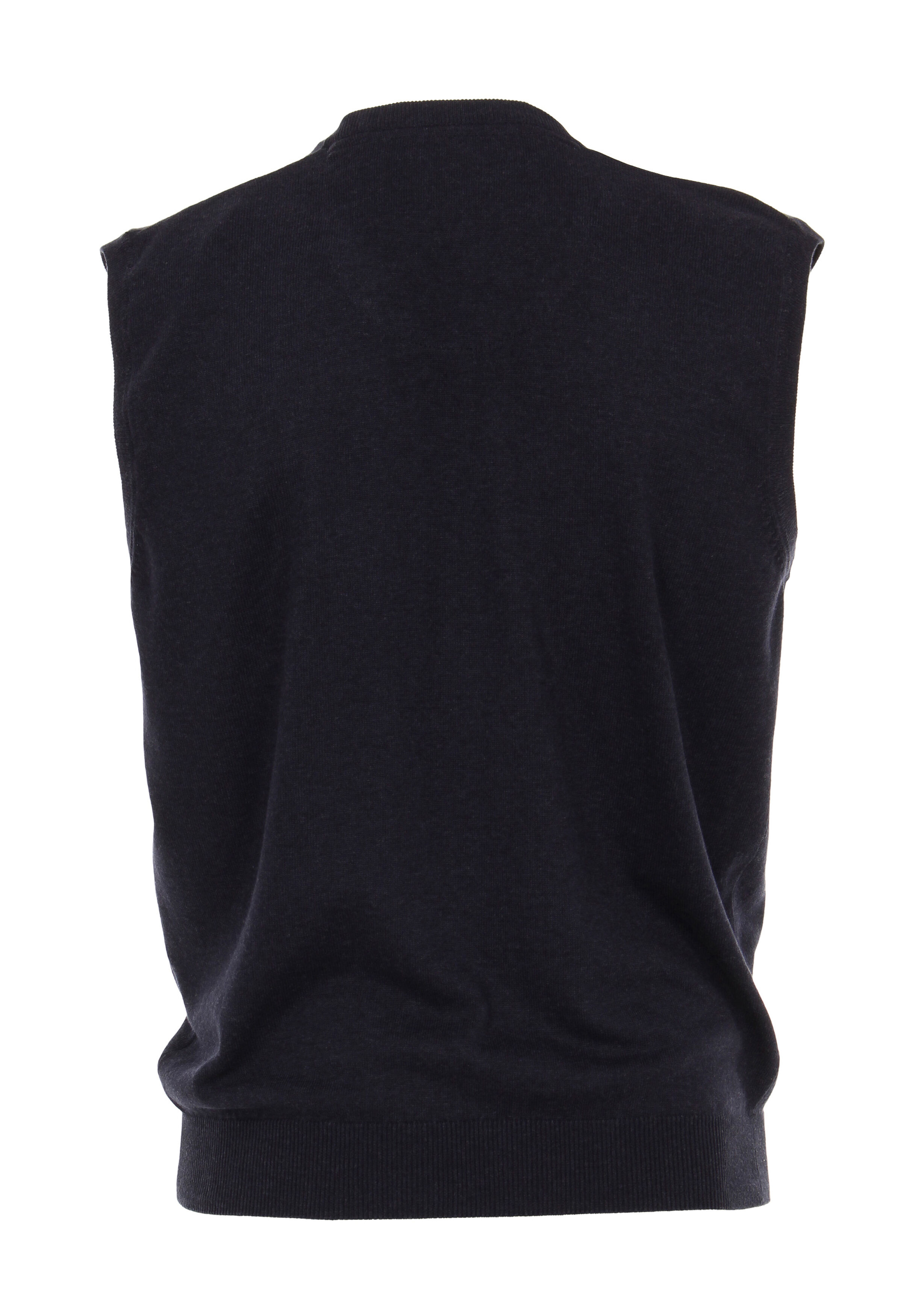 Redmond heren spencer katoen, V-hals, marine blauw