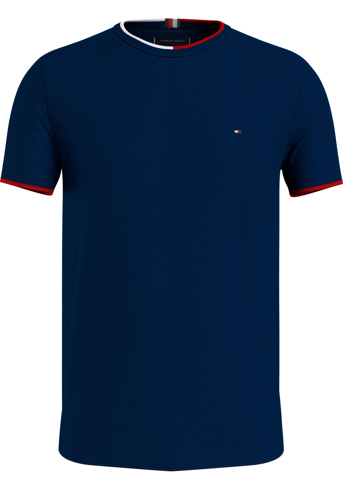 image_2_MW0MW34439DW5_F_C4101wid2000amphei2000ampop_usm1710 Tommy Hilfiger Rwb Tipped Pique Tee, heren T-shirt korte mouw O-hals, donkerblauw