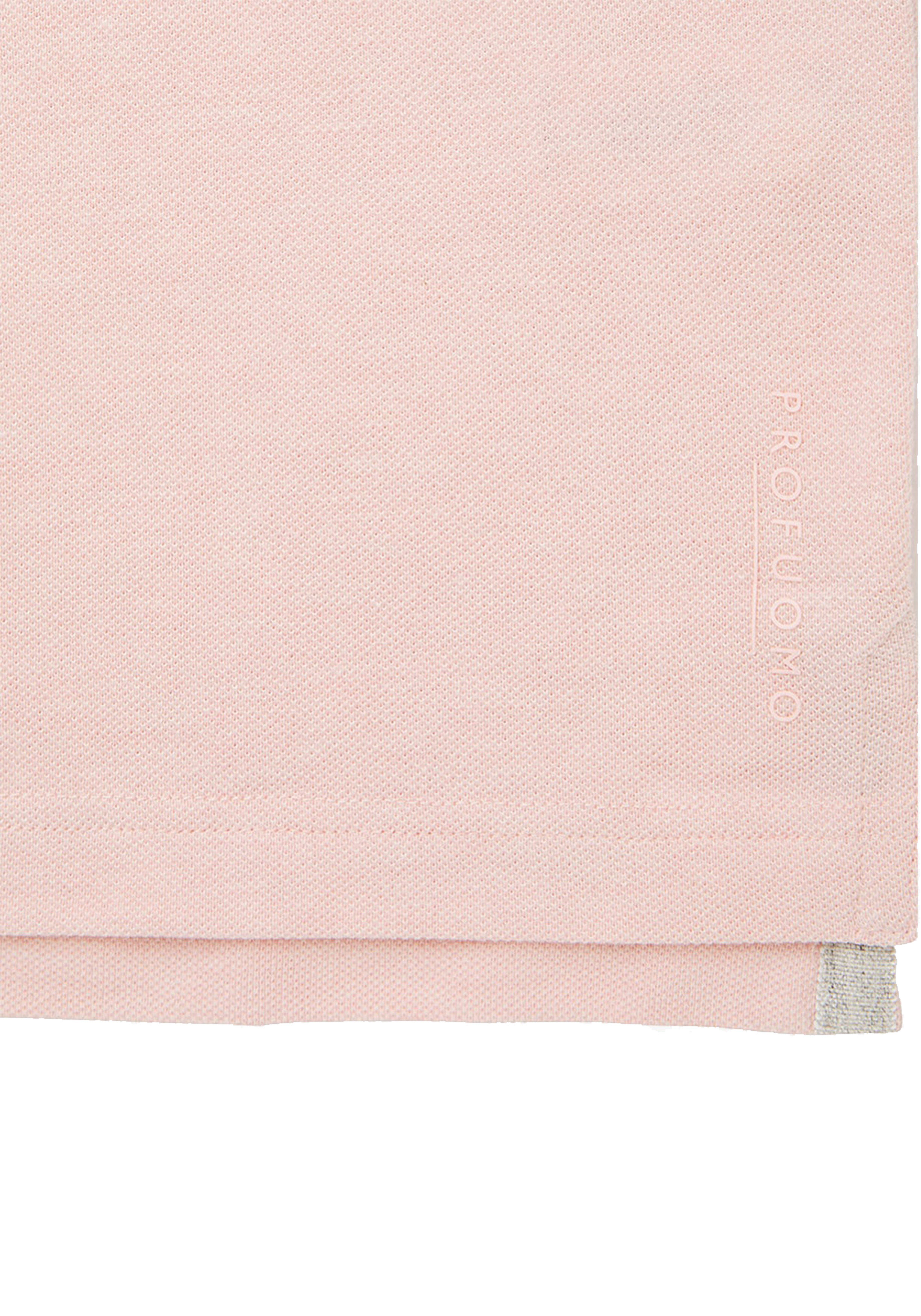 Profuomo slim fit heren polo, roze
