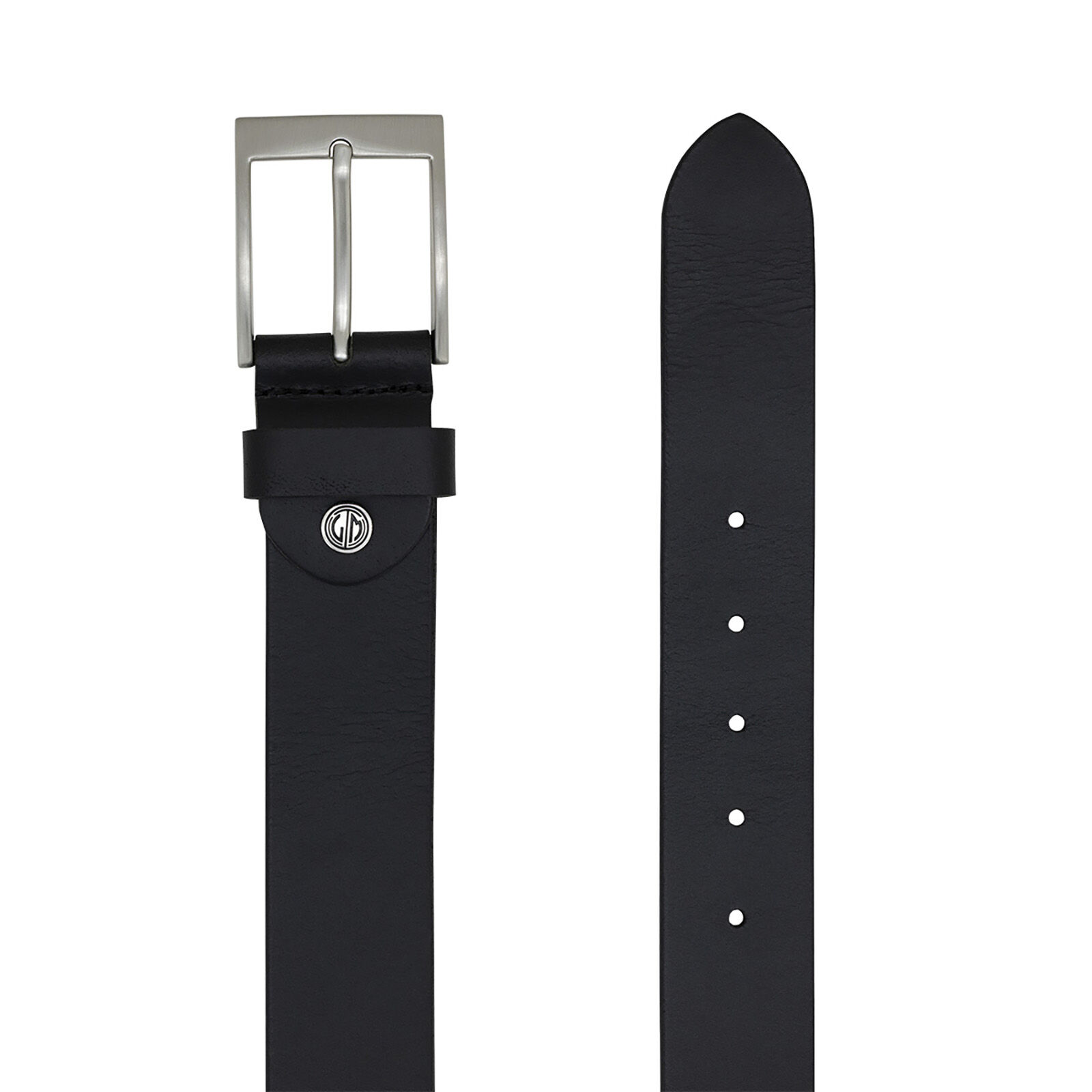 LINDENMANN leren heren riem, zwart