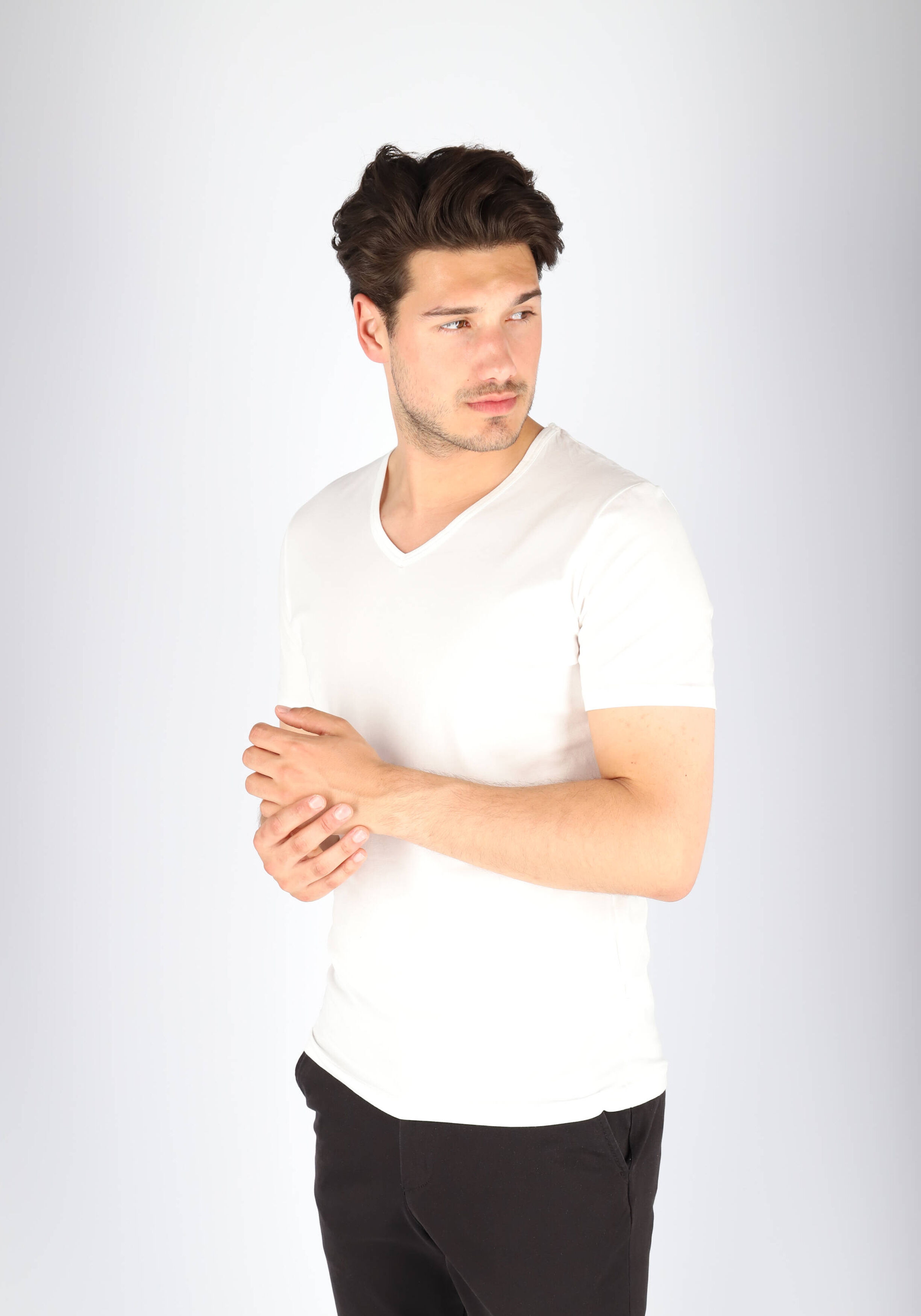 Sloggi Men EVERNEW V-Neck, heren T-shirt (1-pack), wit
