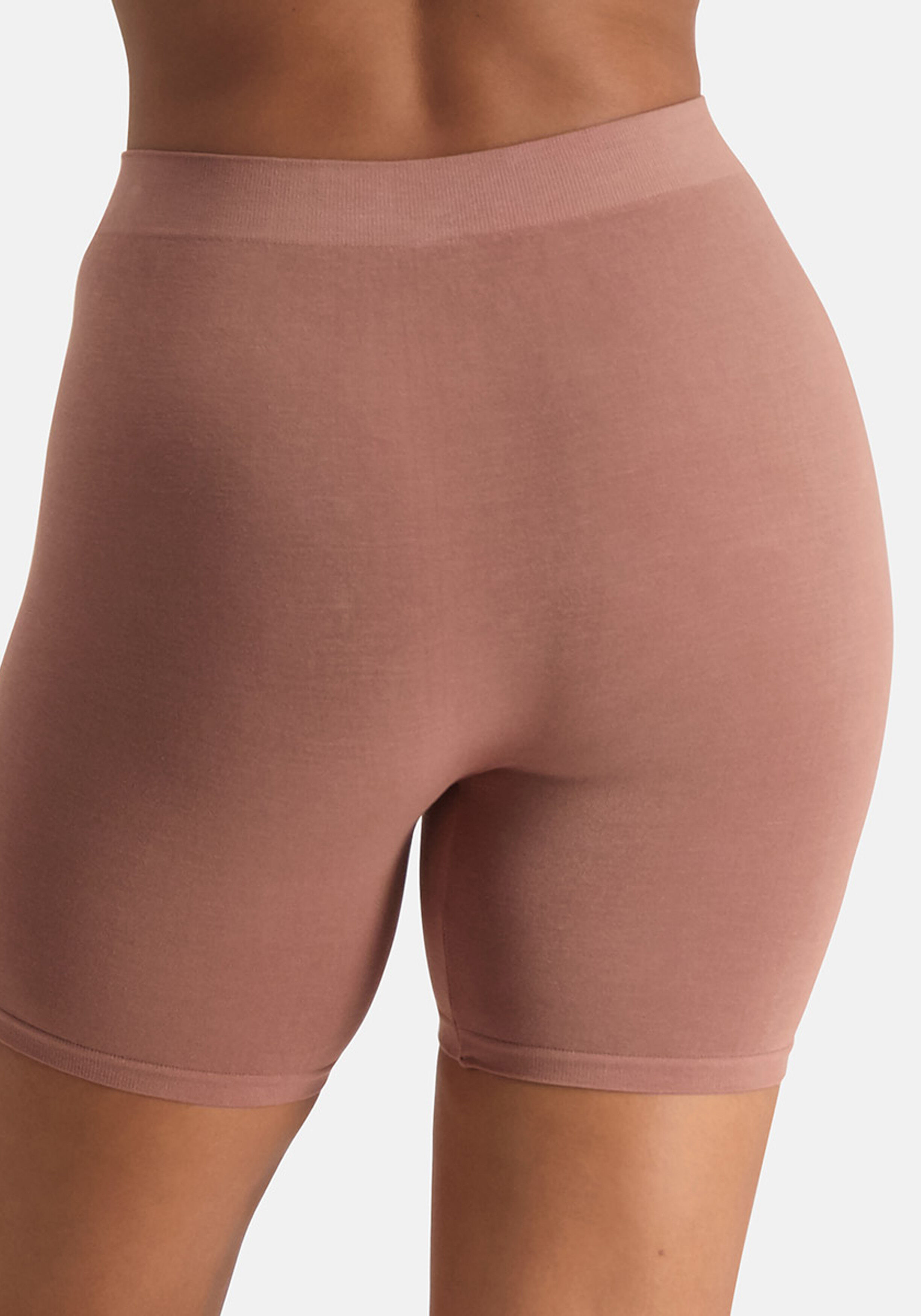 Bamboo Basics Suze seamless biker short, dames longshort naadloos, beige