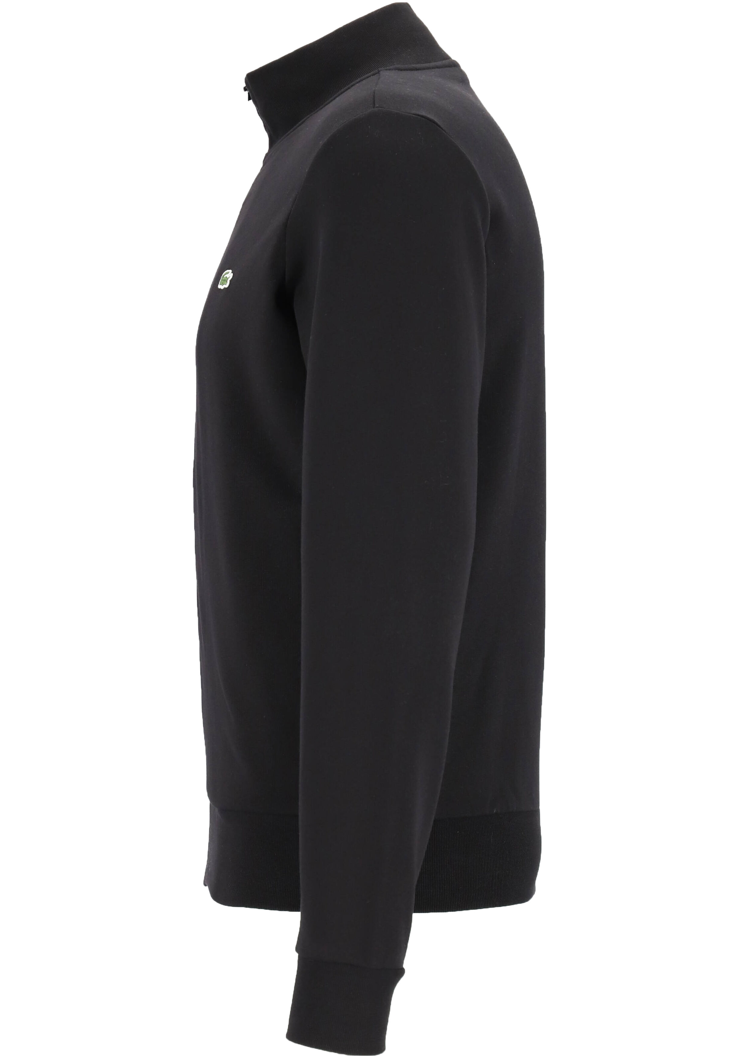 Lacoste heren sweatvest, met rits, zwart