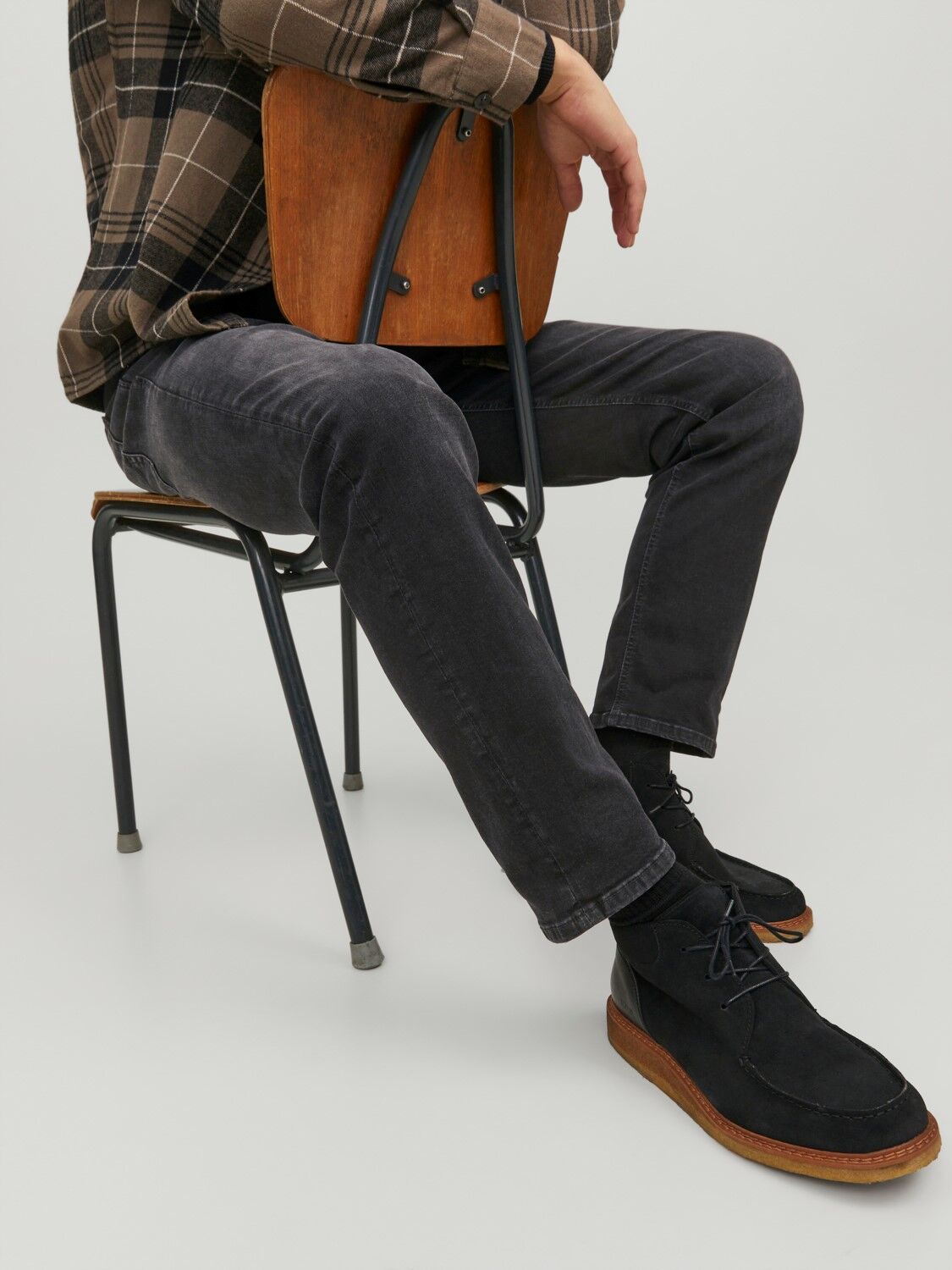 JACK & JONES Clark Original Jos regular fit, heren jeans, zwart denim