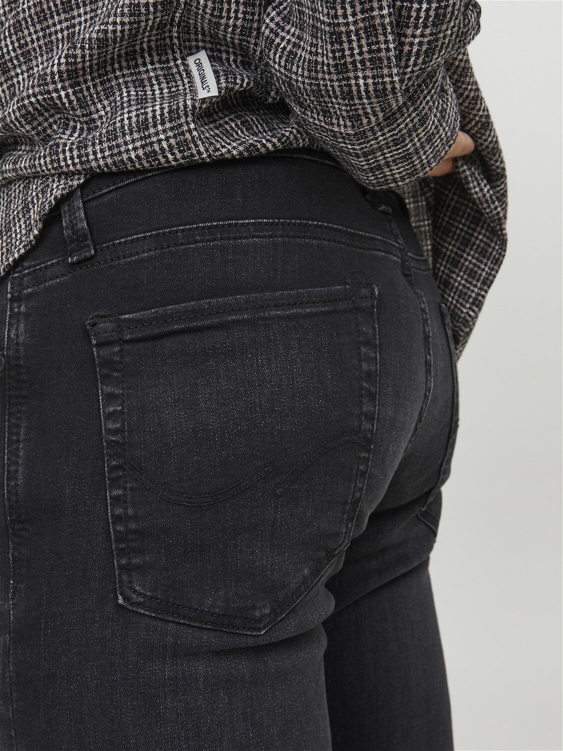 JACK & JONES Glenn Icon loose fit, heren jeans, zwart denim
