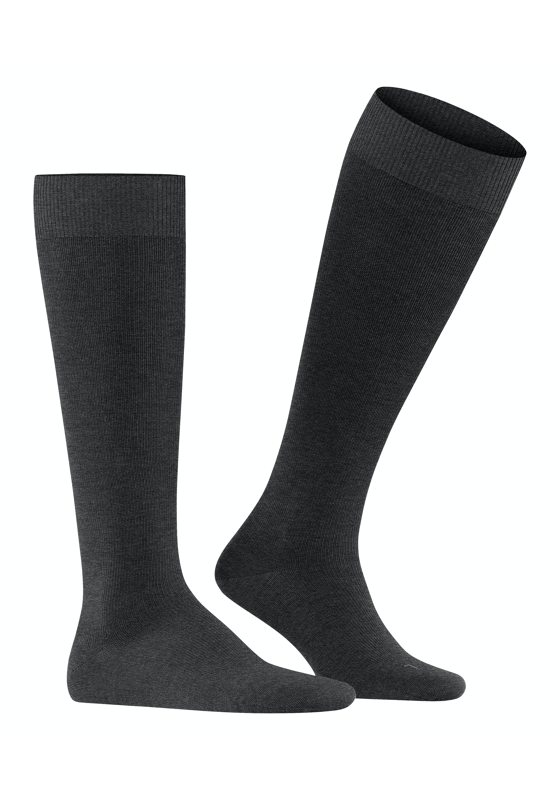 FALKE Energizing Wool heren kniekousen, antraciet (anthra.mel) FALKE Energizing Wool heren kniekousen, antraciet (anthra.mel)