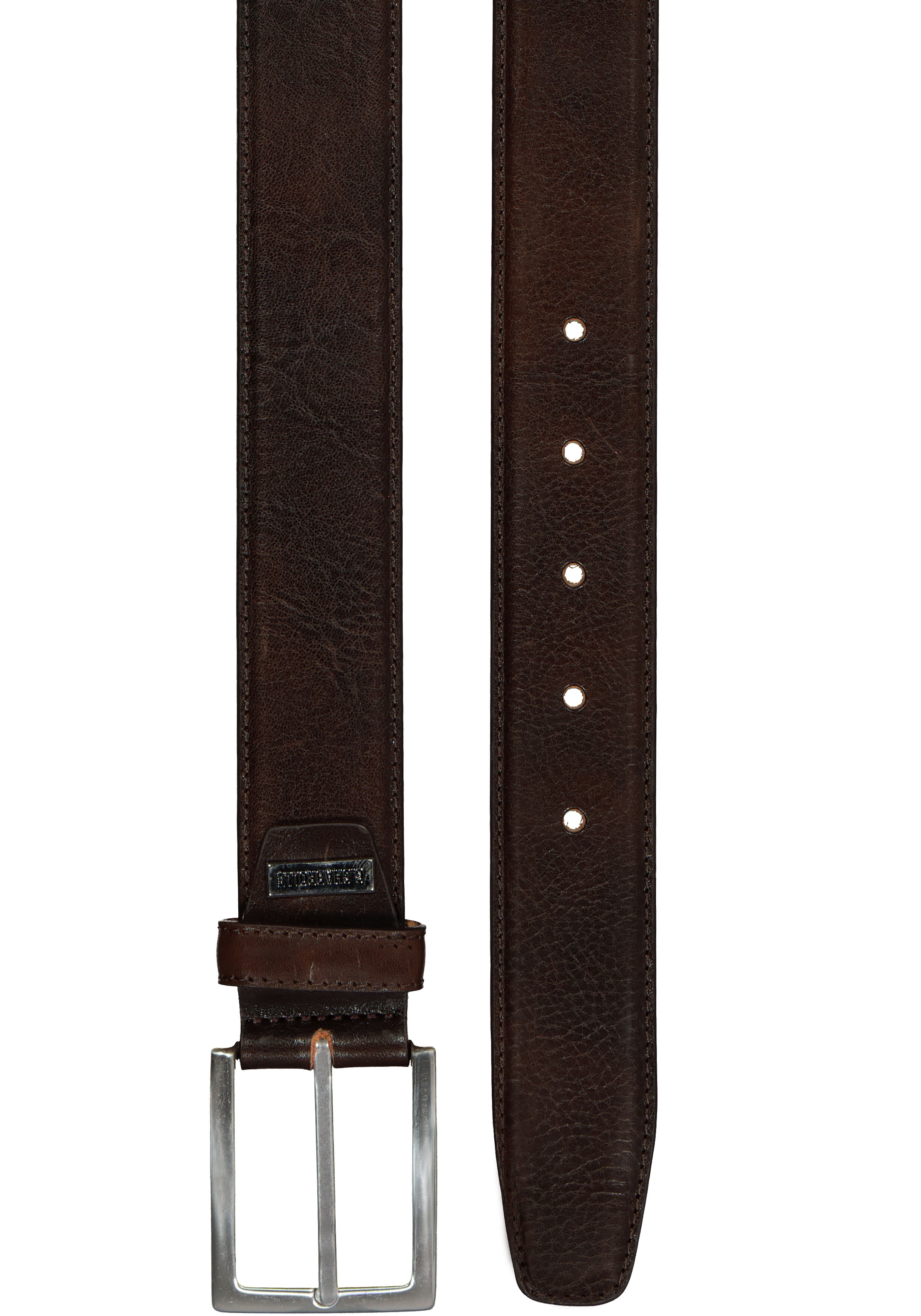 LINDENMANN leren heren riem, donkerbruin      