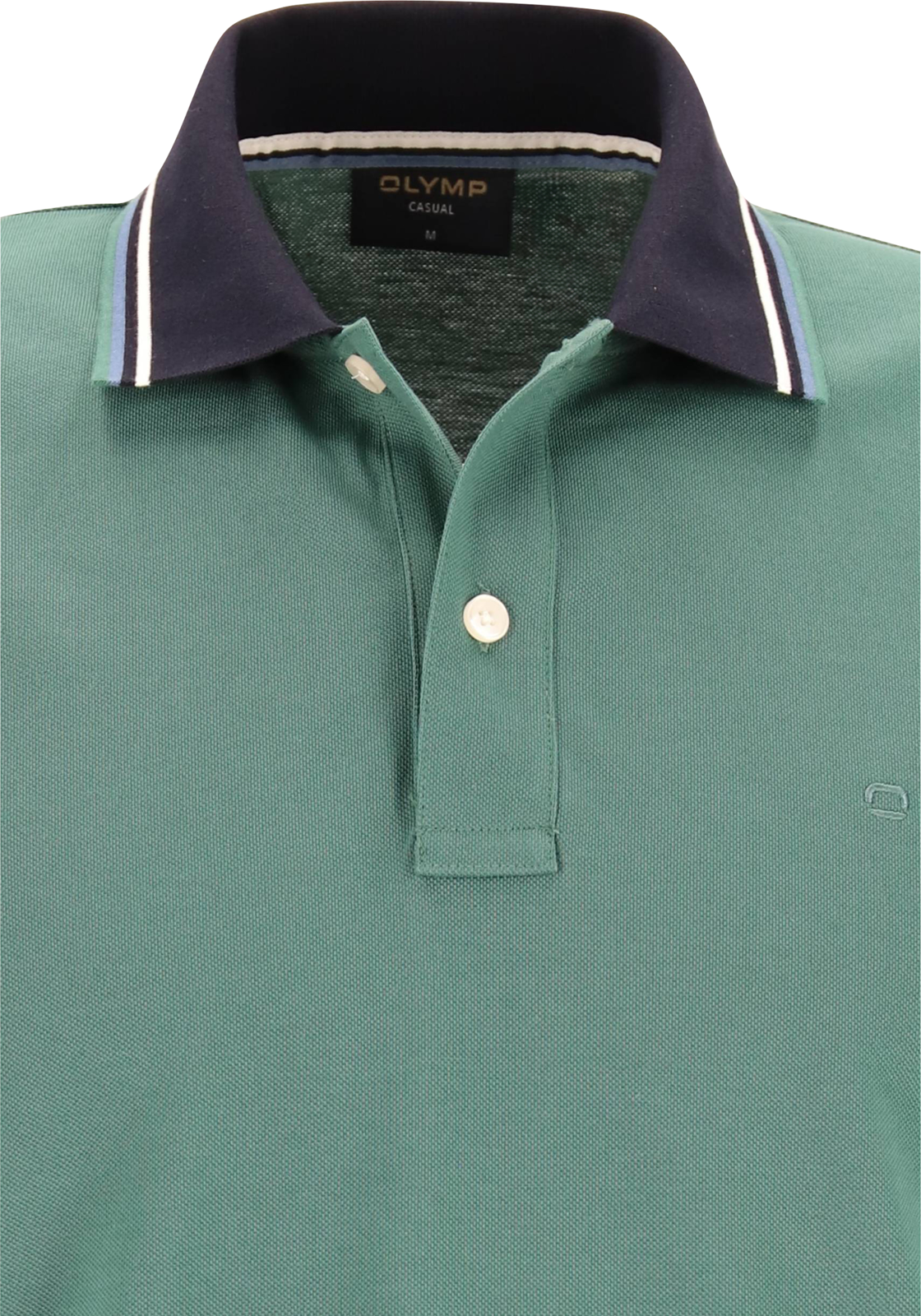 4-4066425716007-Olymp-Olymp_PS_groen_54115242_detail_HR OLYMP Polo Casual, modern fit polo, groen