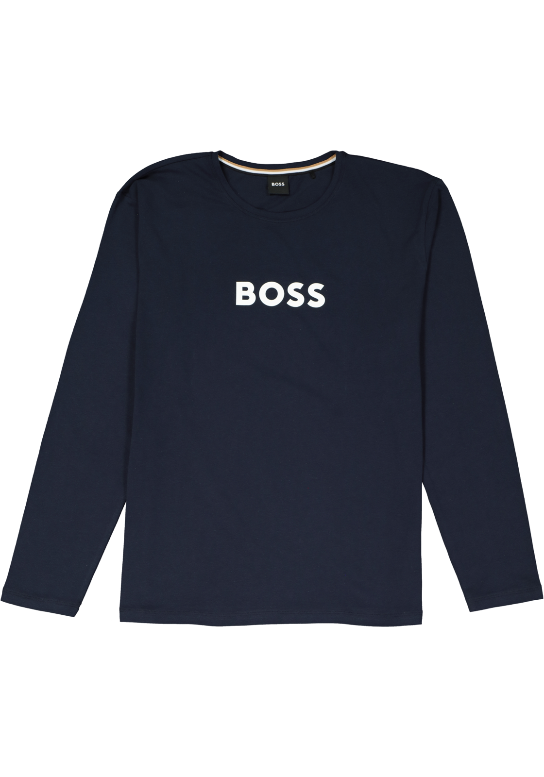 2-4063541165719_Hugo_boss_pyjama_set_HR BOSS Long Set, heren lounge set, blauw met groen-blauw geruite broek