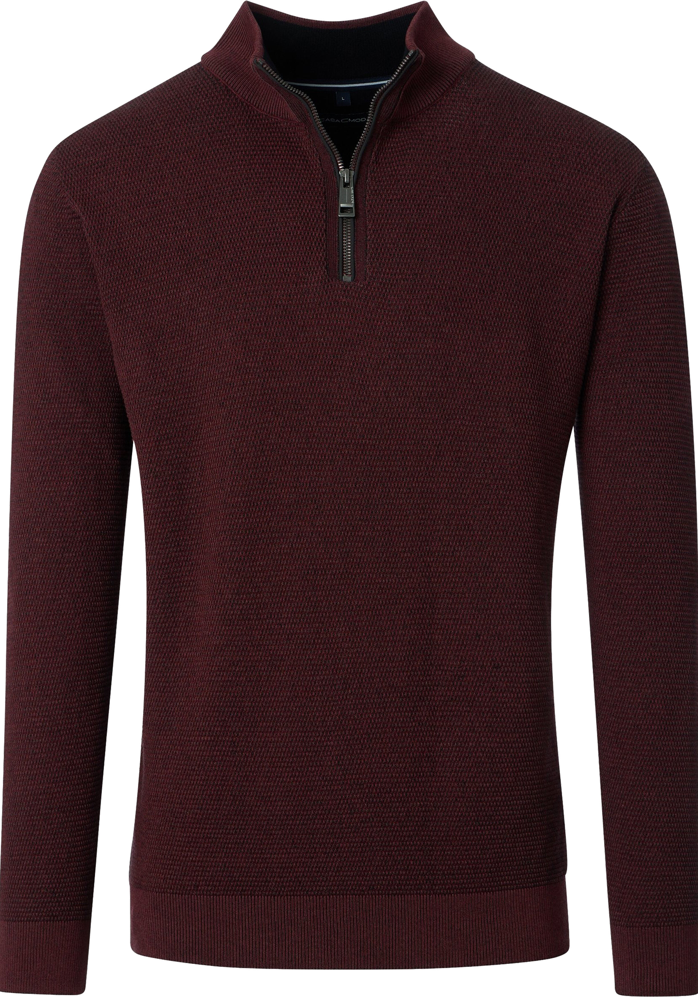 CASA MODA comfort fit schipperstrui, bordeaux