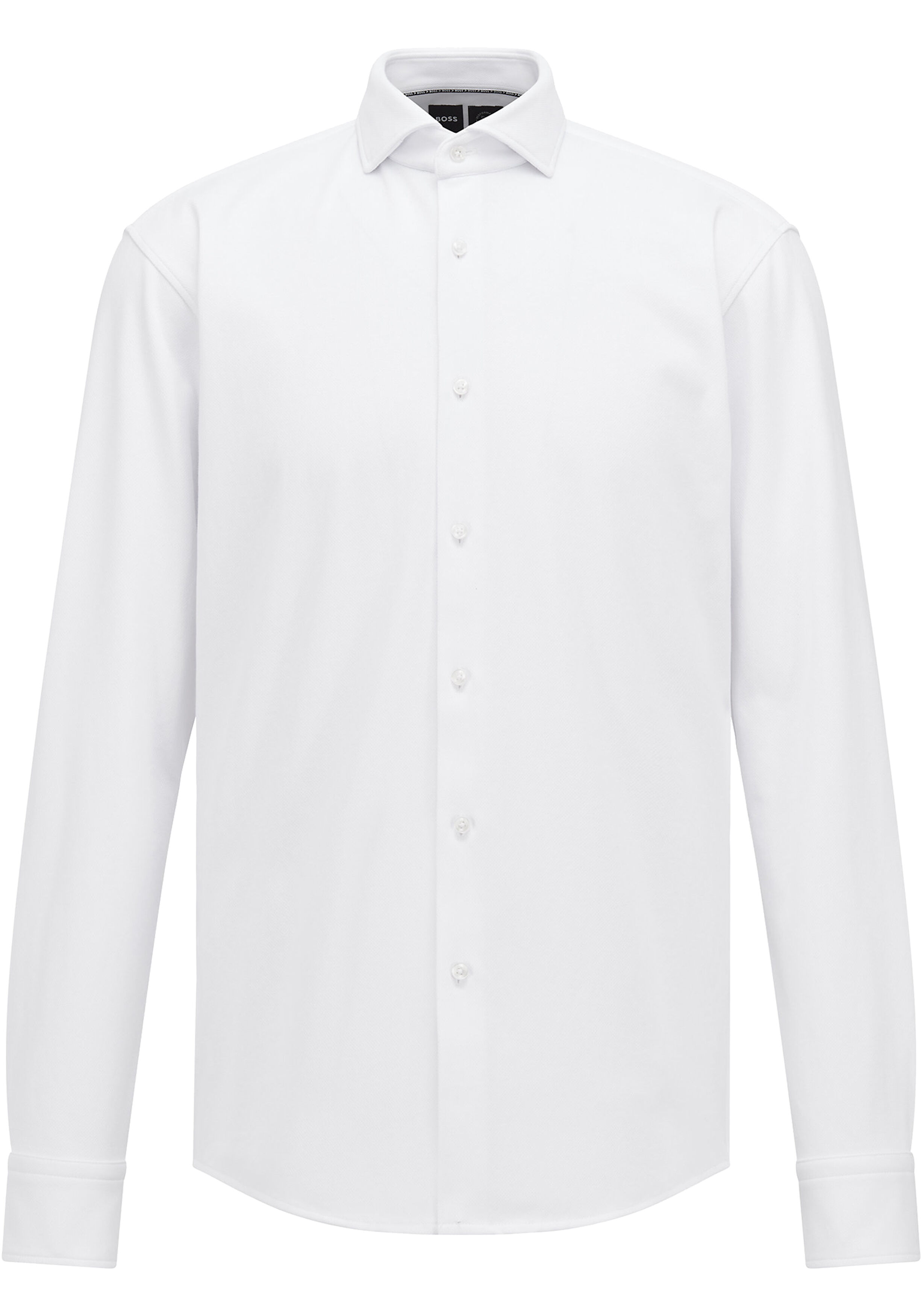 BOSS Joe regular fit overhemd, structuur, wit