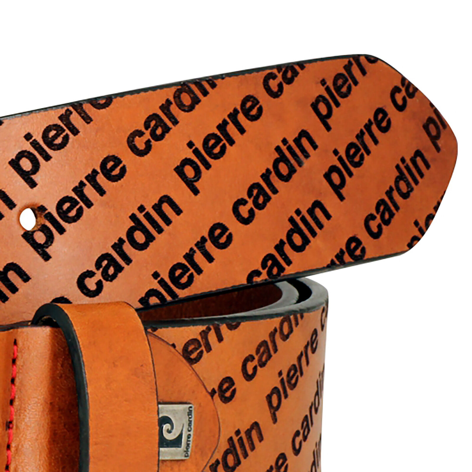 PIERRE CARDIN leren heren riem, cognac