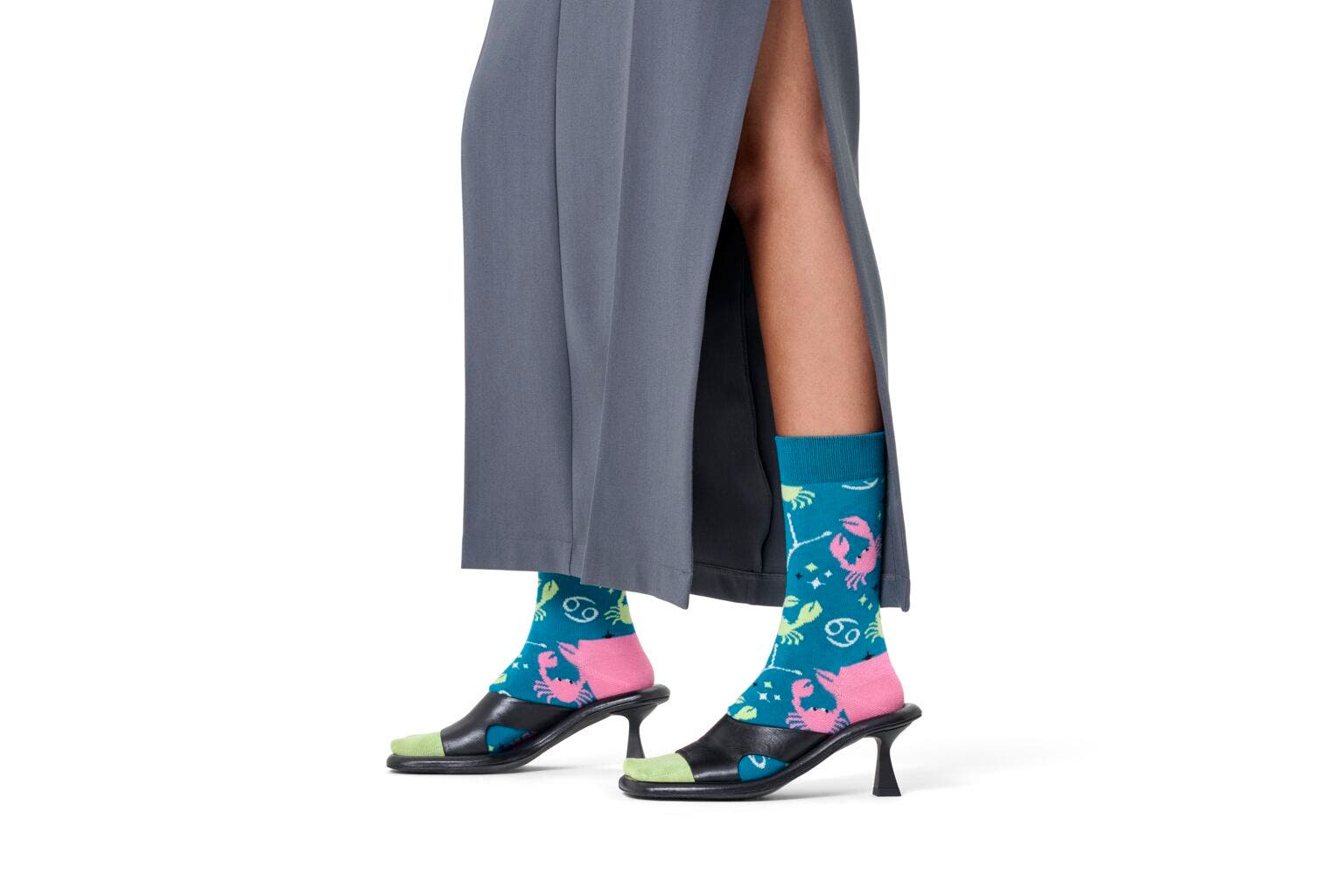 Happy Socks Cancer Sock, unisex sokken, navy