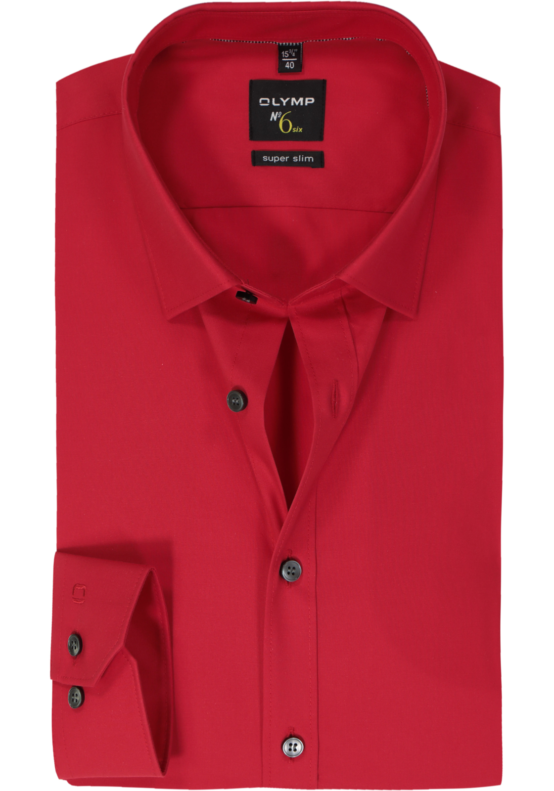 OLYMP No. Six super slim fit overhemd, rood OLYMP No. Six super slim fit overhemd, rood