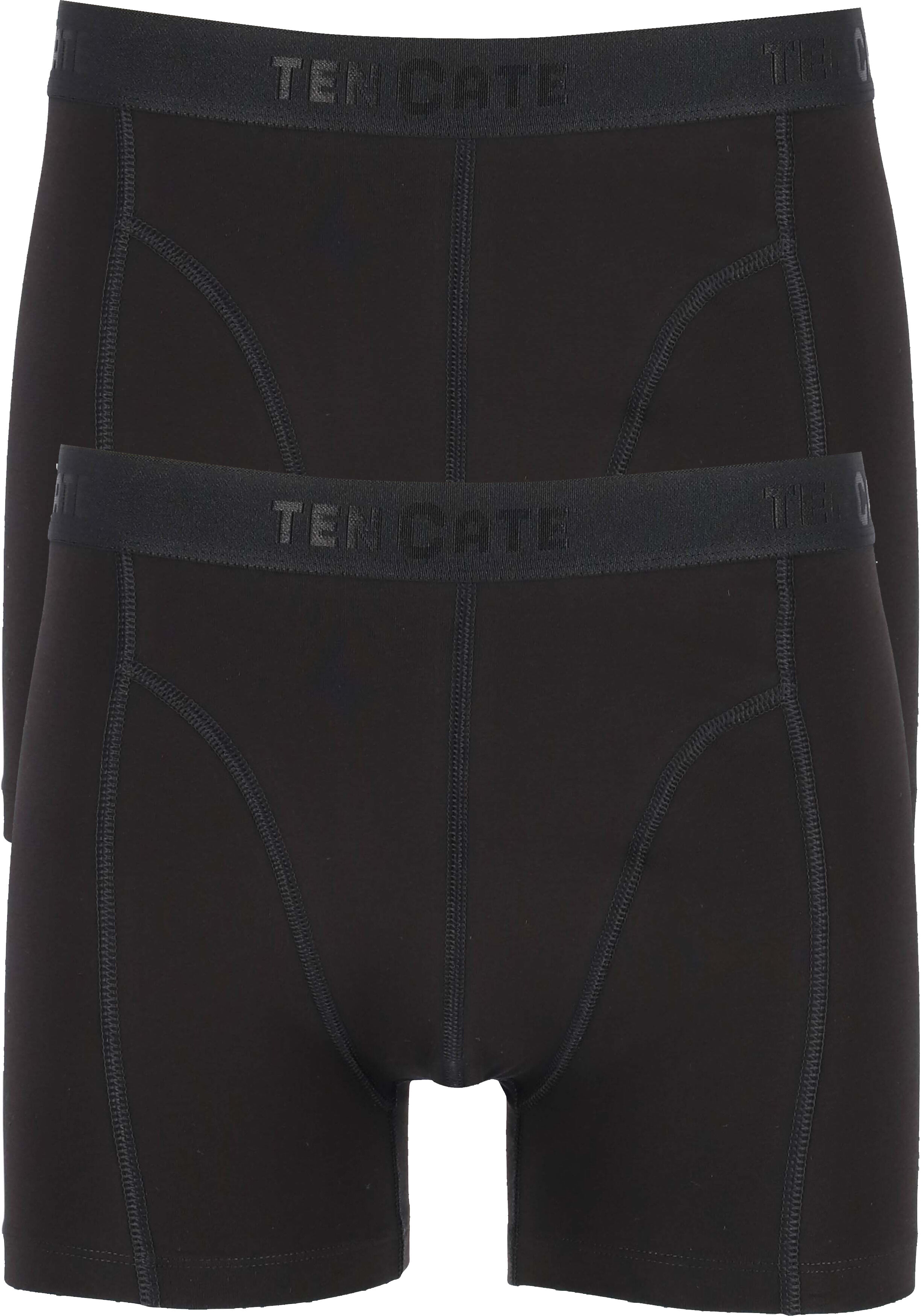 TEN CATE Basics men shorts (2-pack), heren boxers normale lengte, zwart