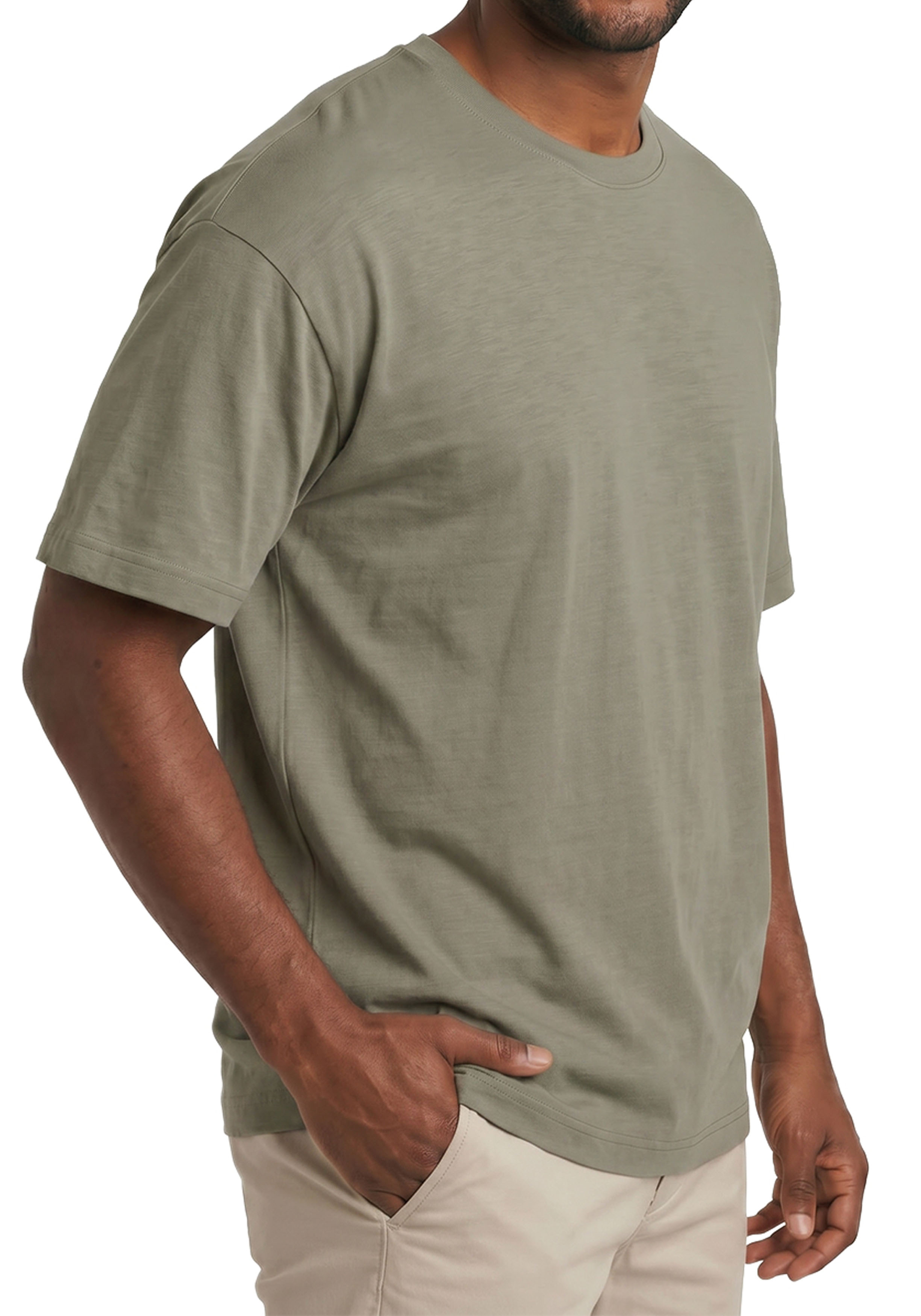 ALAN RED T-shirts Venice (1-pack), O-hals, middengroen