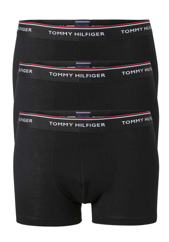 Tommy Hilfiger trunks (3-pack), heren boxers normale lengte, zwart Tommy Hilfiger trunks (3-pack), heren boxers normale lengte, zwart